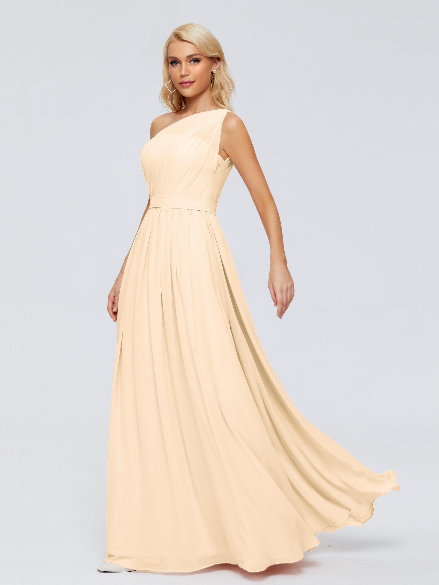 Arabella One-shoulder Chiffon Bridesmaid Dresses