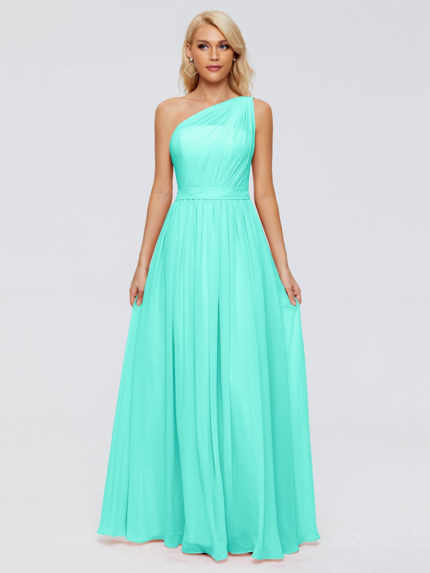 Arabella One-shoulder Chiffon Bridesmaid Dresses