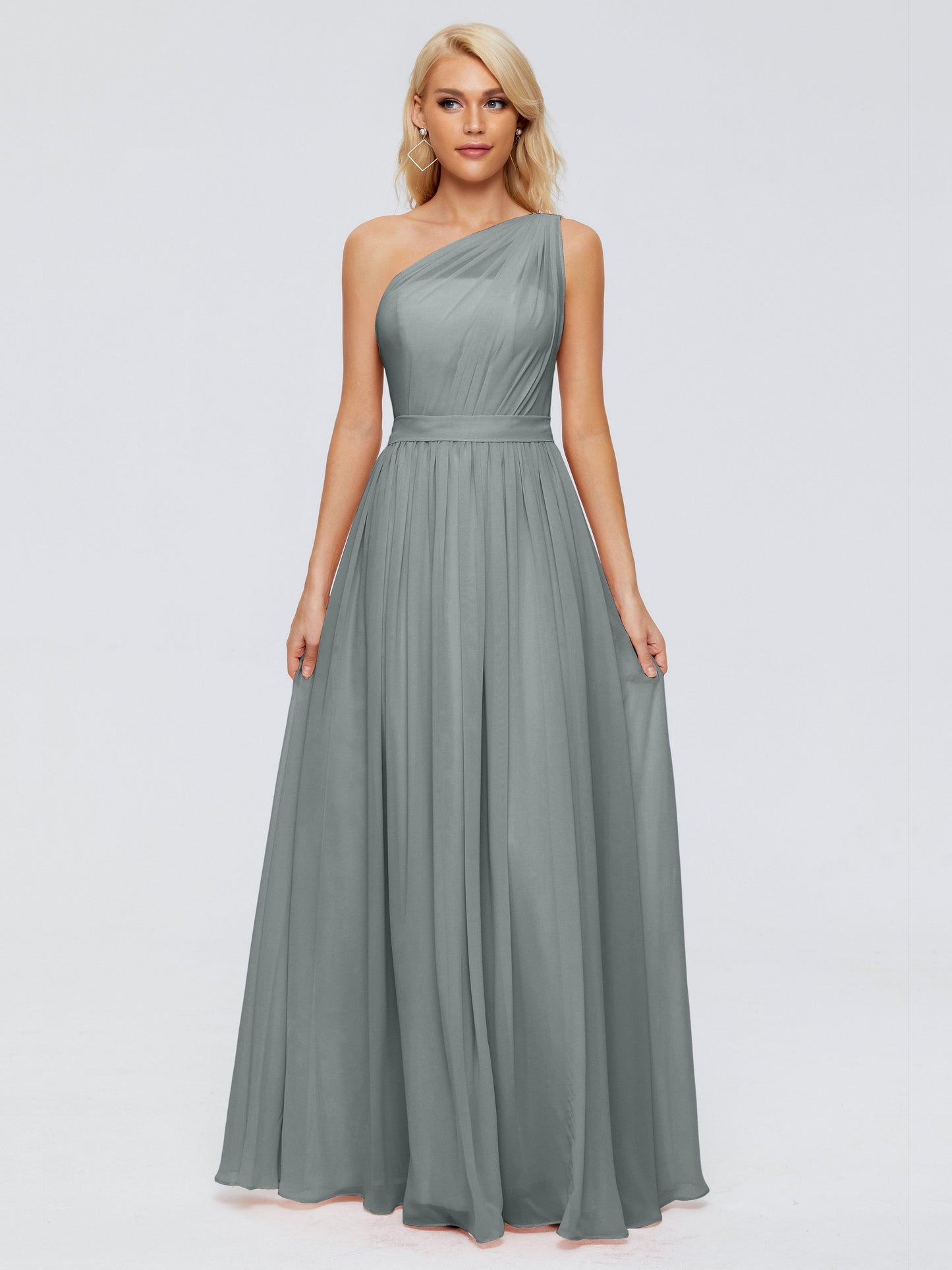 Arabella One-shoulder Chiffon Bridesmaid Dresses