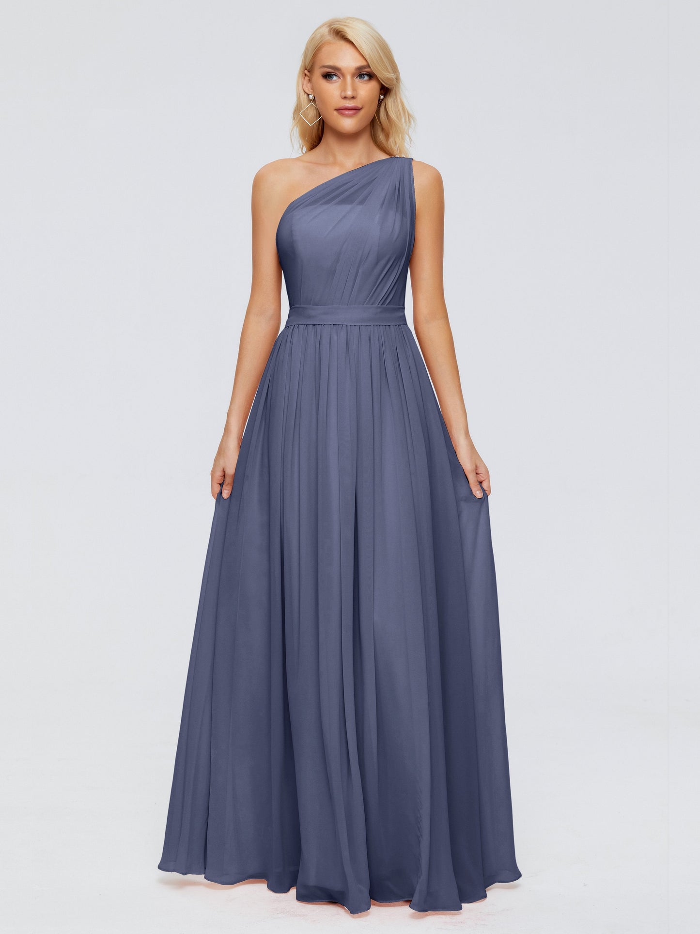Arabella One-shoulder Chiffon Bridesmaid Dresses
