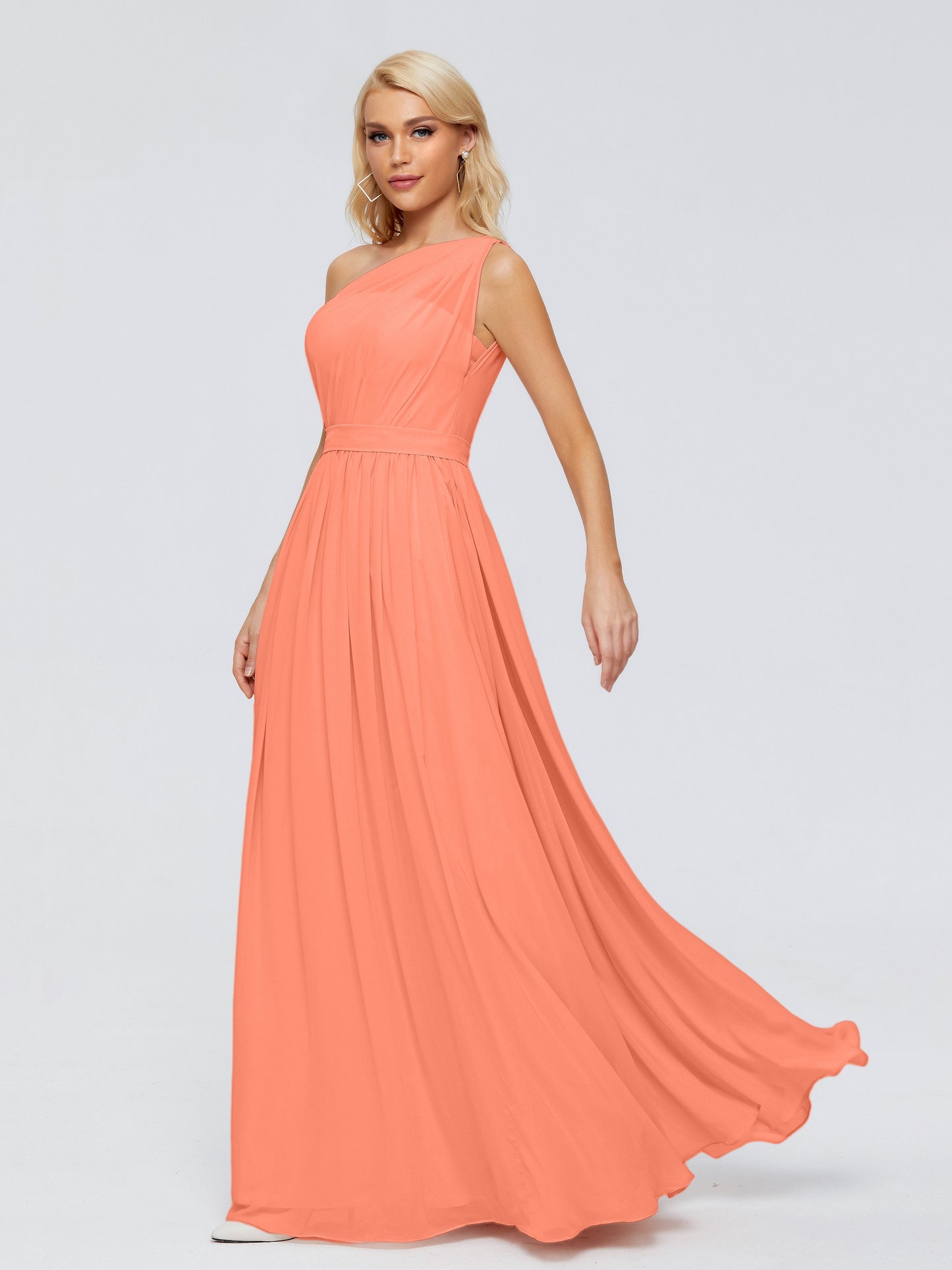 Arabella One-shoulder Chiffon Bridesmaid Dresses