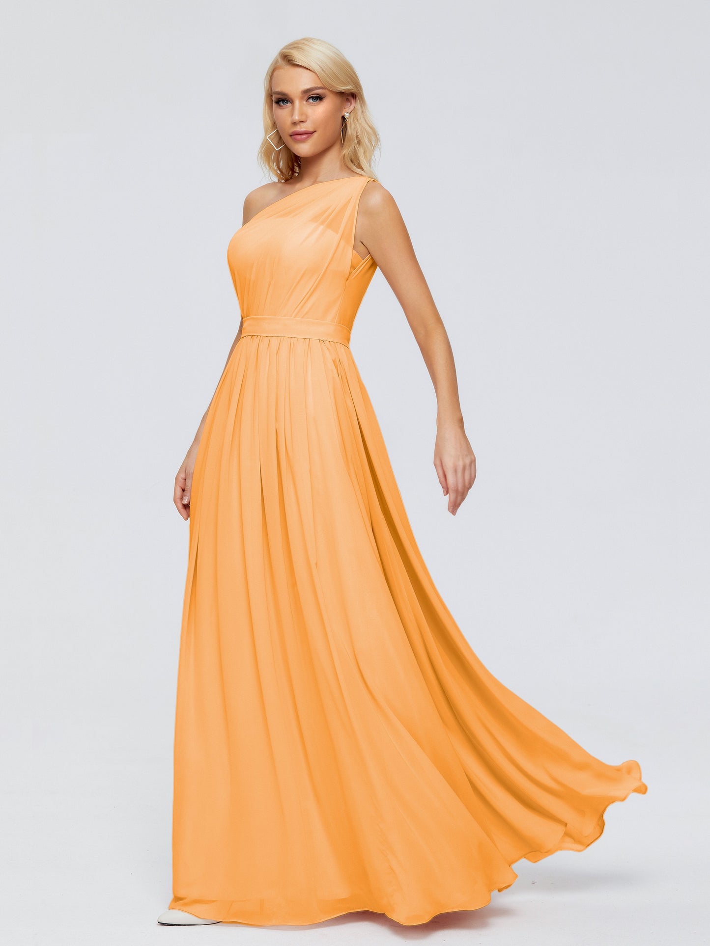 Arabella One-shoulder Chiffon Bridesmaid Dresses