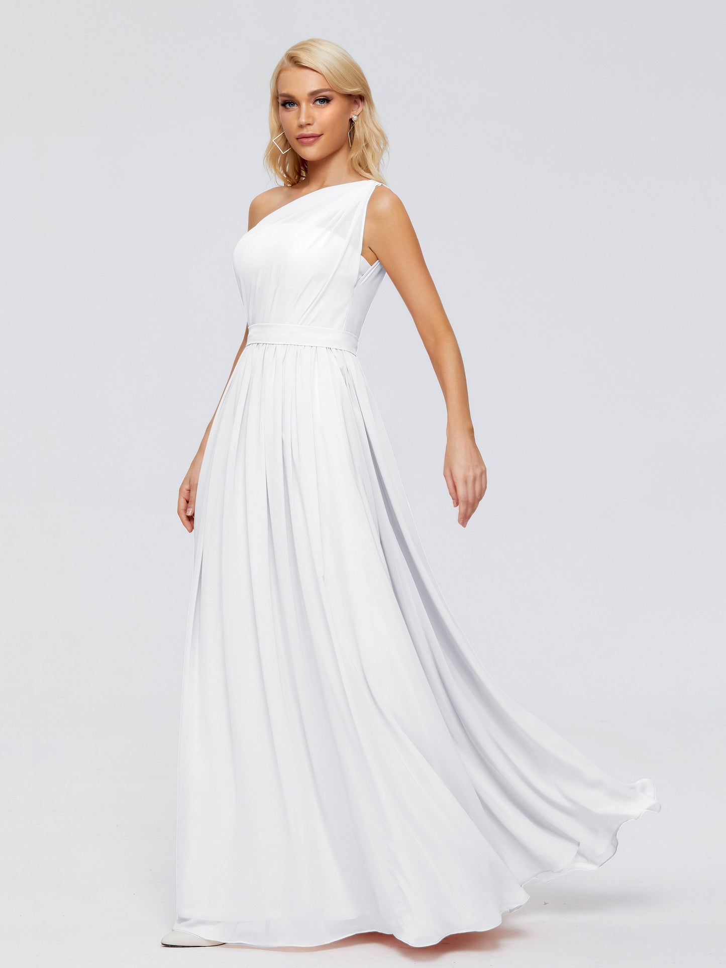 Arabella One-shoulder Chiffon Bridesmaid Dresses
