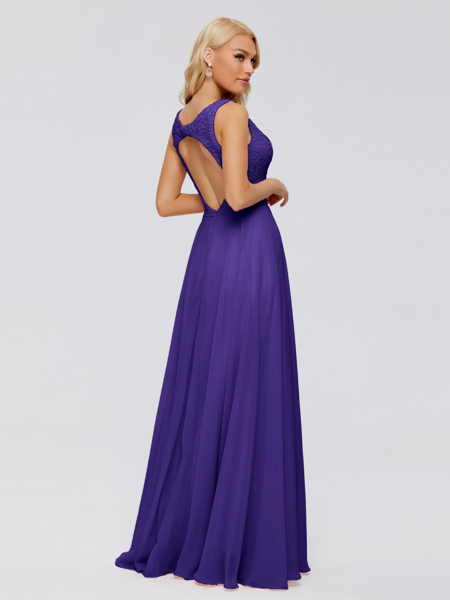 Eliza V Neck Straps Chiffon Bridesmaid Dresses