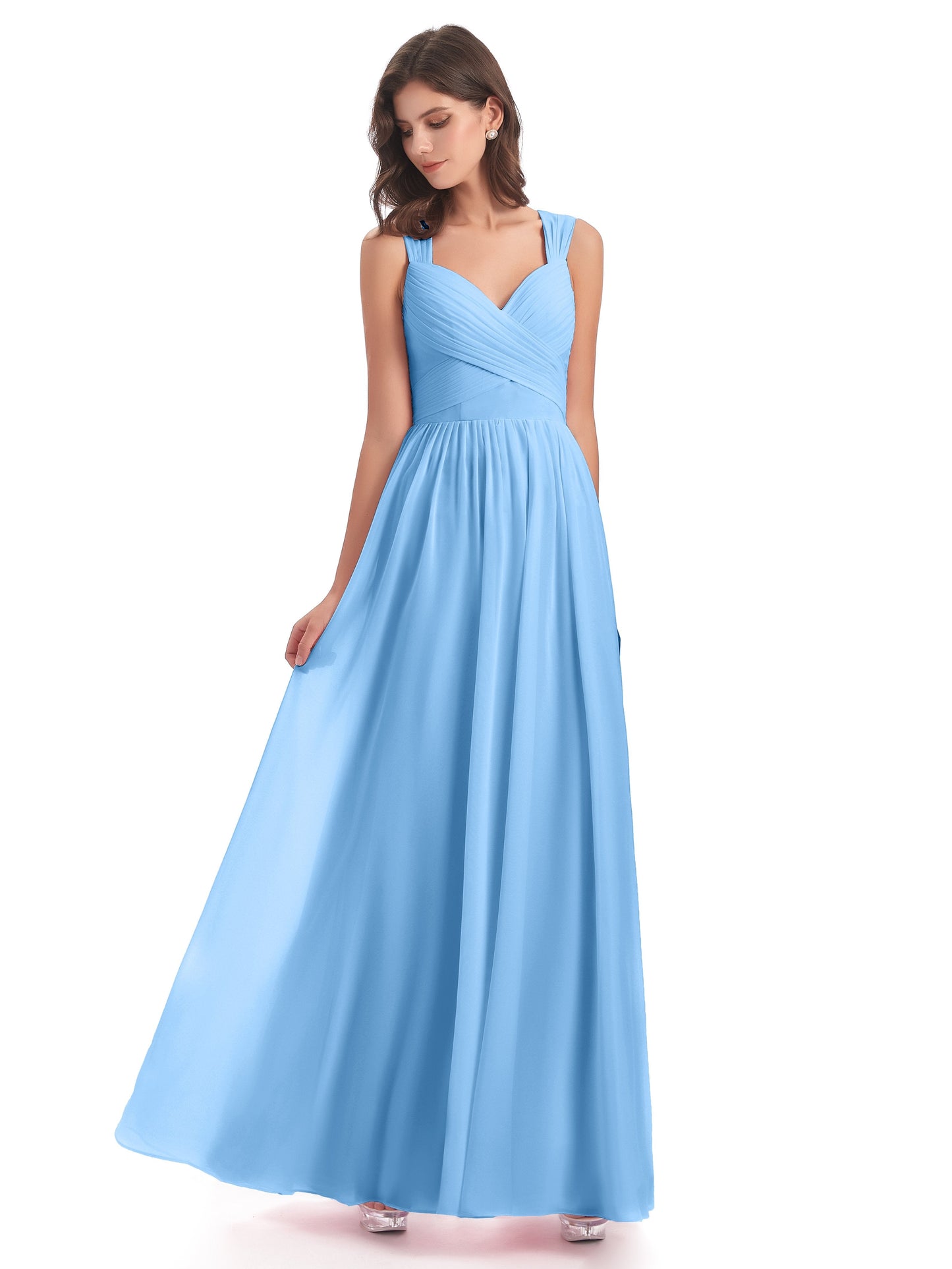 Isabella Key Hole Chiffon Bridesmaid Dresses