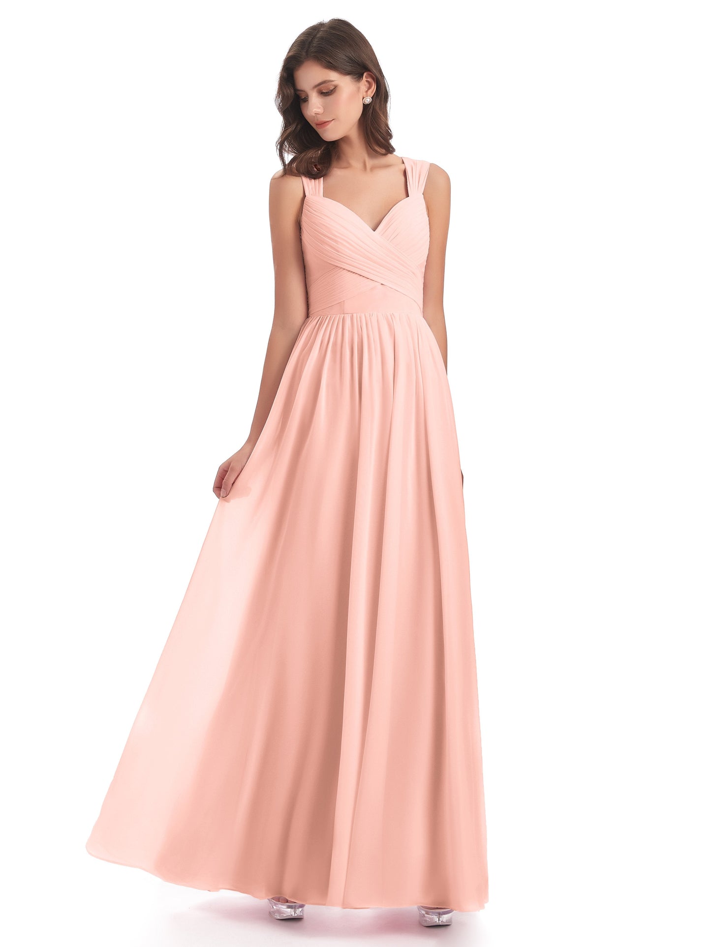 Isabella Key Hole Chiffon Bridesmaid Dresses