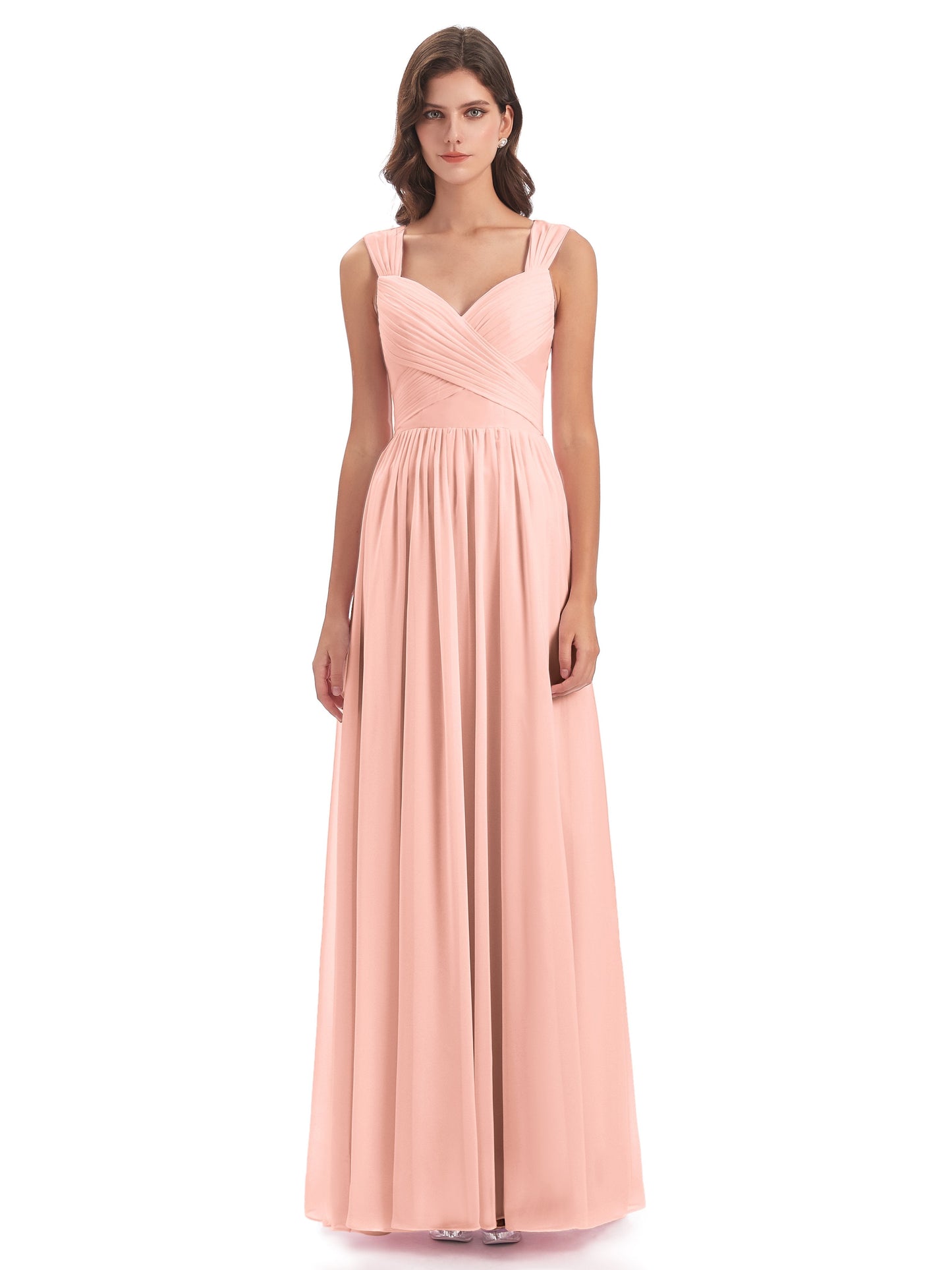 Isabella Key Hole Chiffon Bridesmaid Dresses