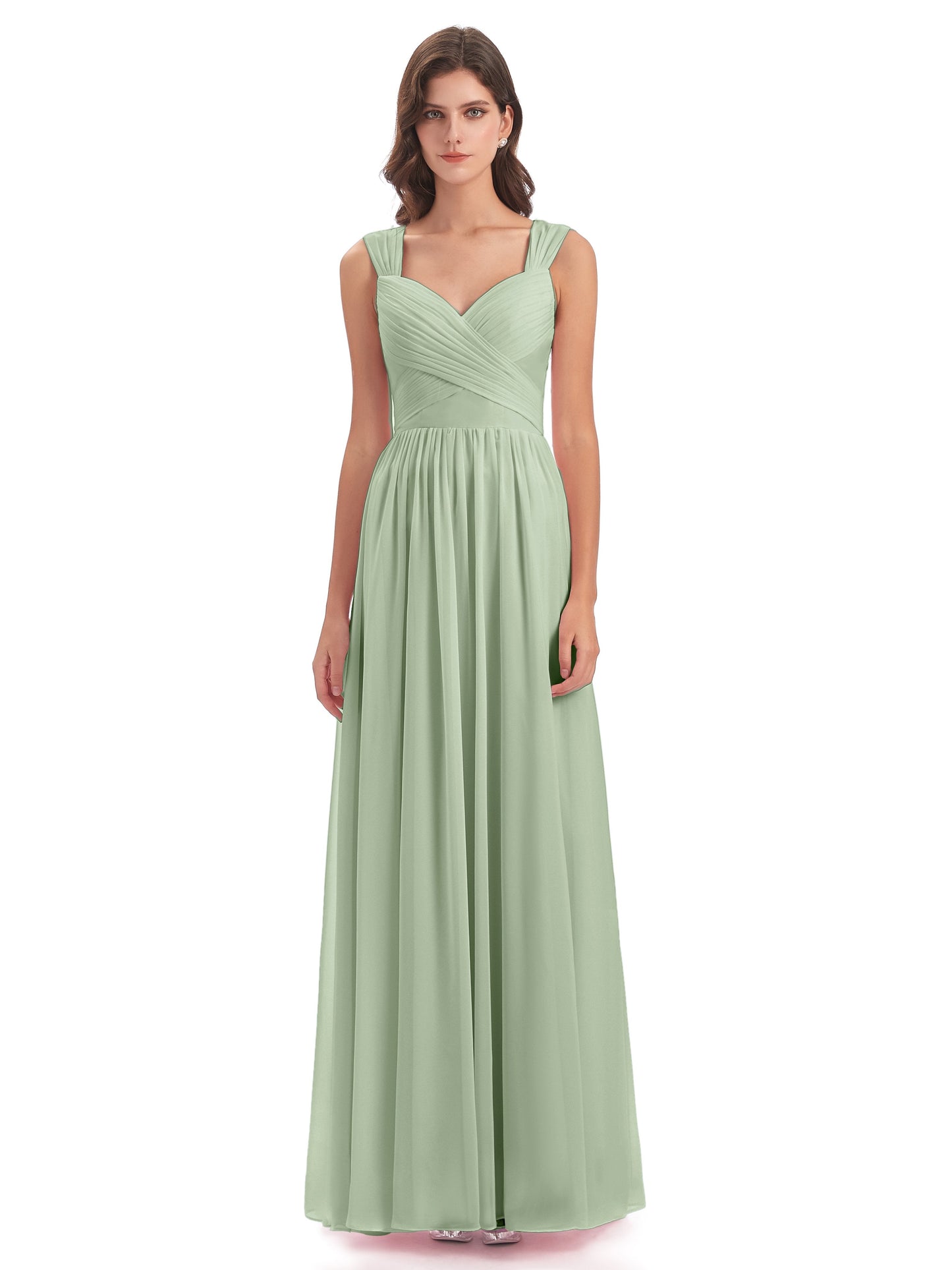 Isabella Key Hole Chiffon Bridesmaid Dresses