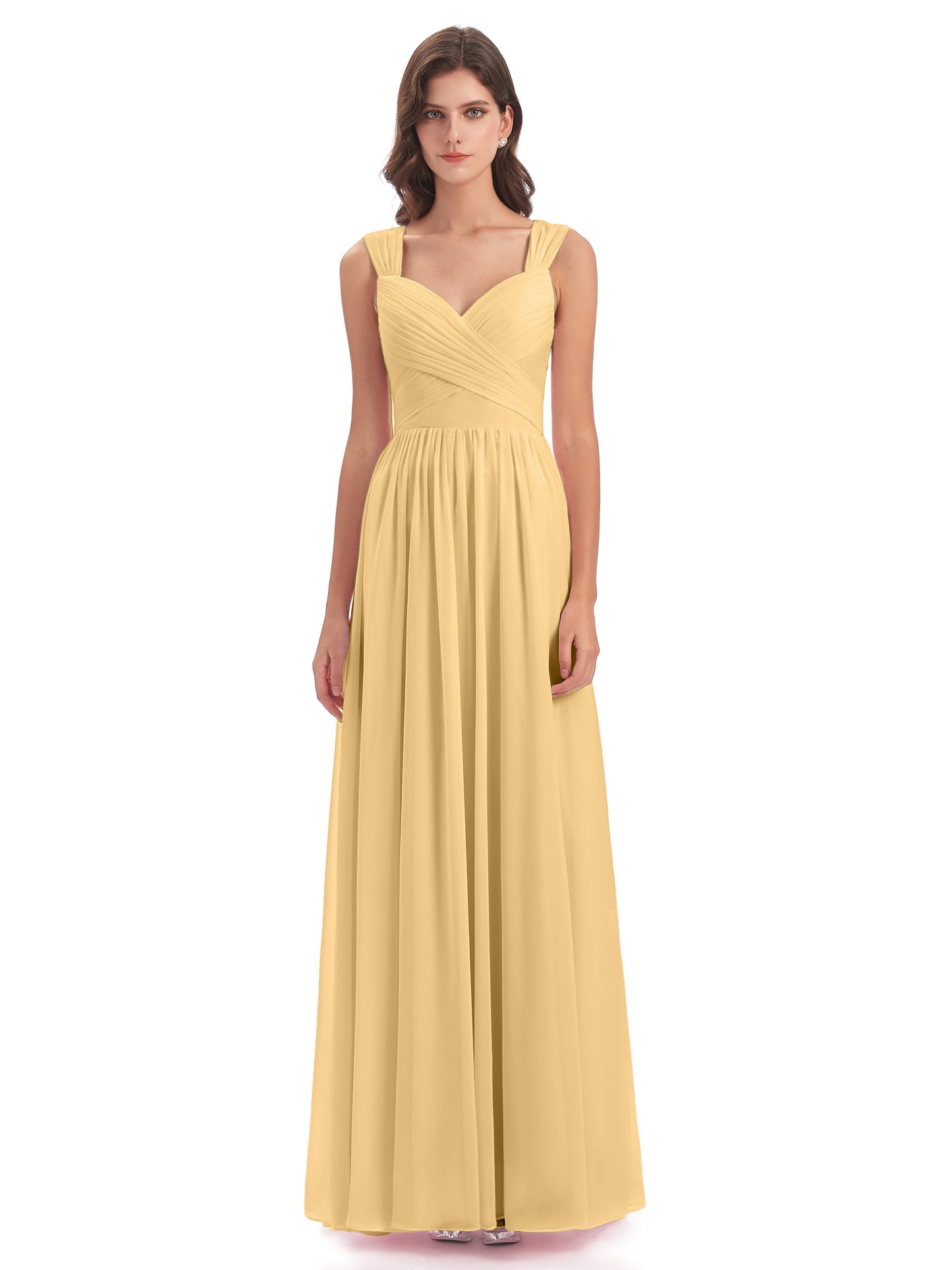 Isabella Key Hole Chiffon Bridesmaid Dresses