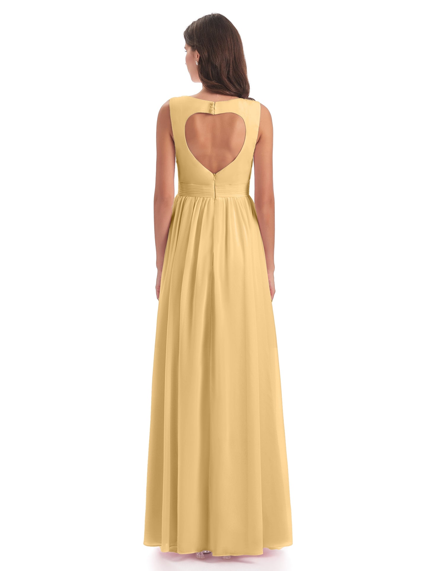 Isabella Key Hole Chiffon Bridesmaid Dresses