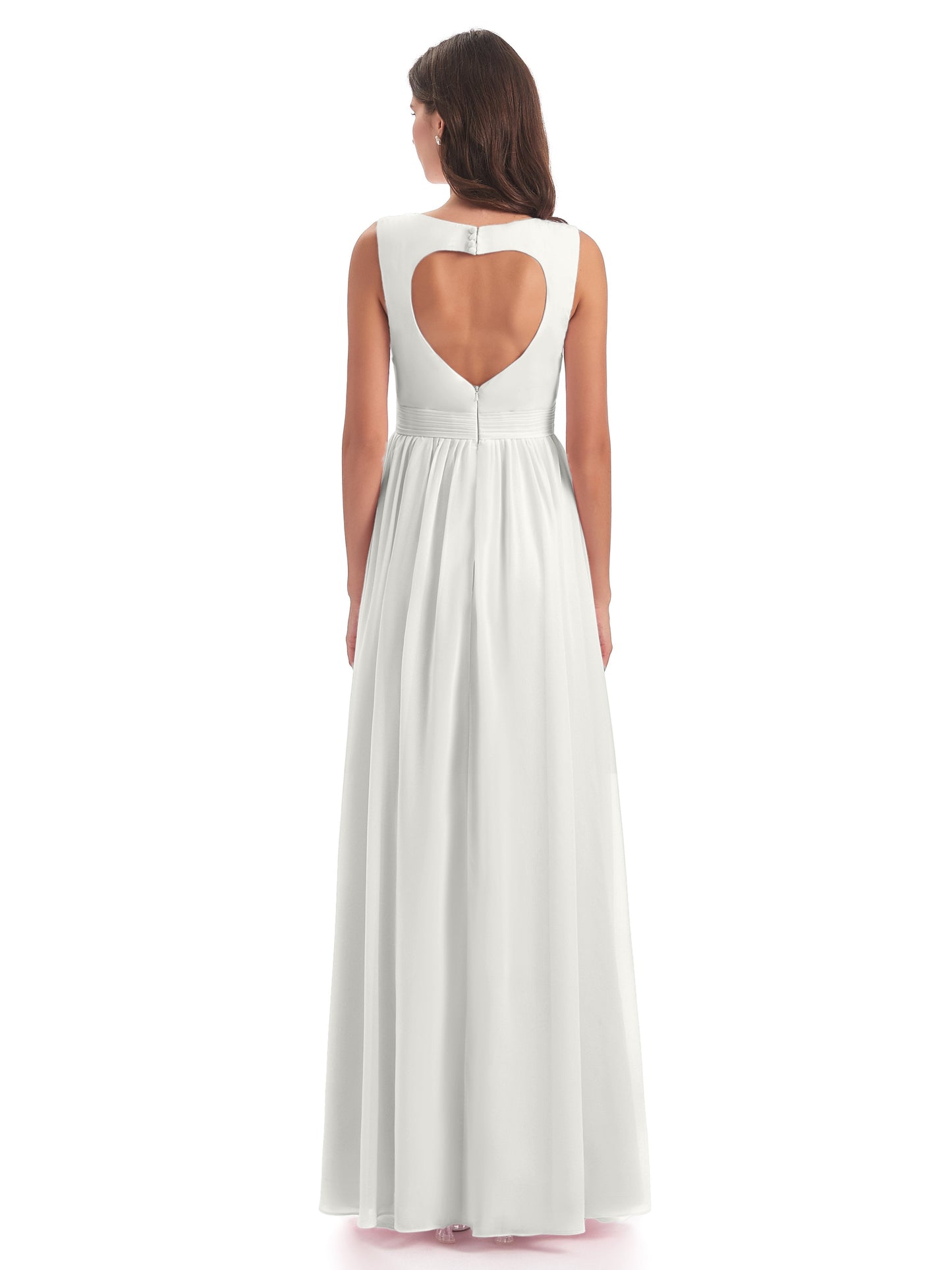 Isabella Key Hole Chiffon Bridesmaid Dresses
