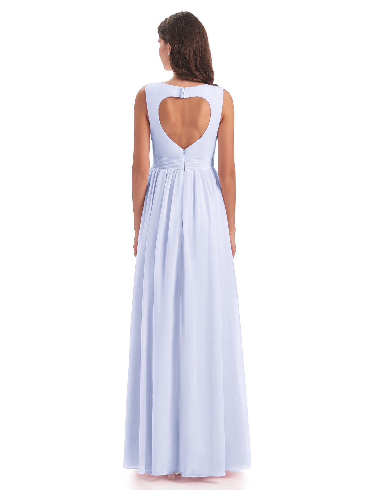 Isabella Key Hole Chiffon Bridesmaid Dresses