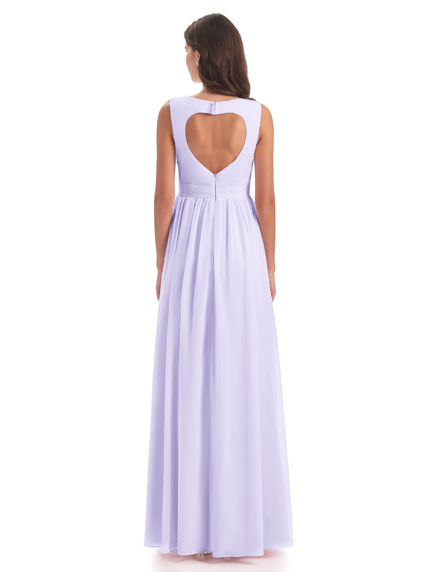 Isabella Key Hole Chiffon Bridesmaid Dresses