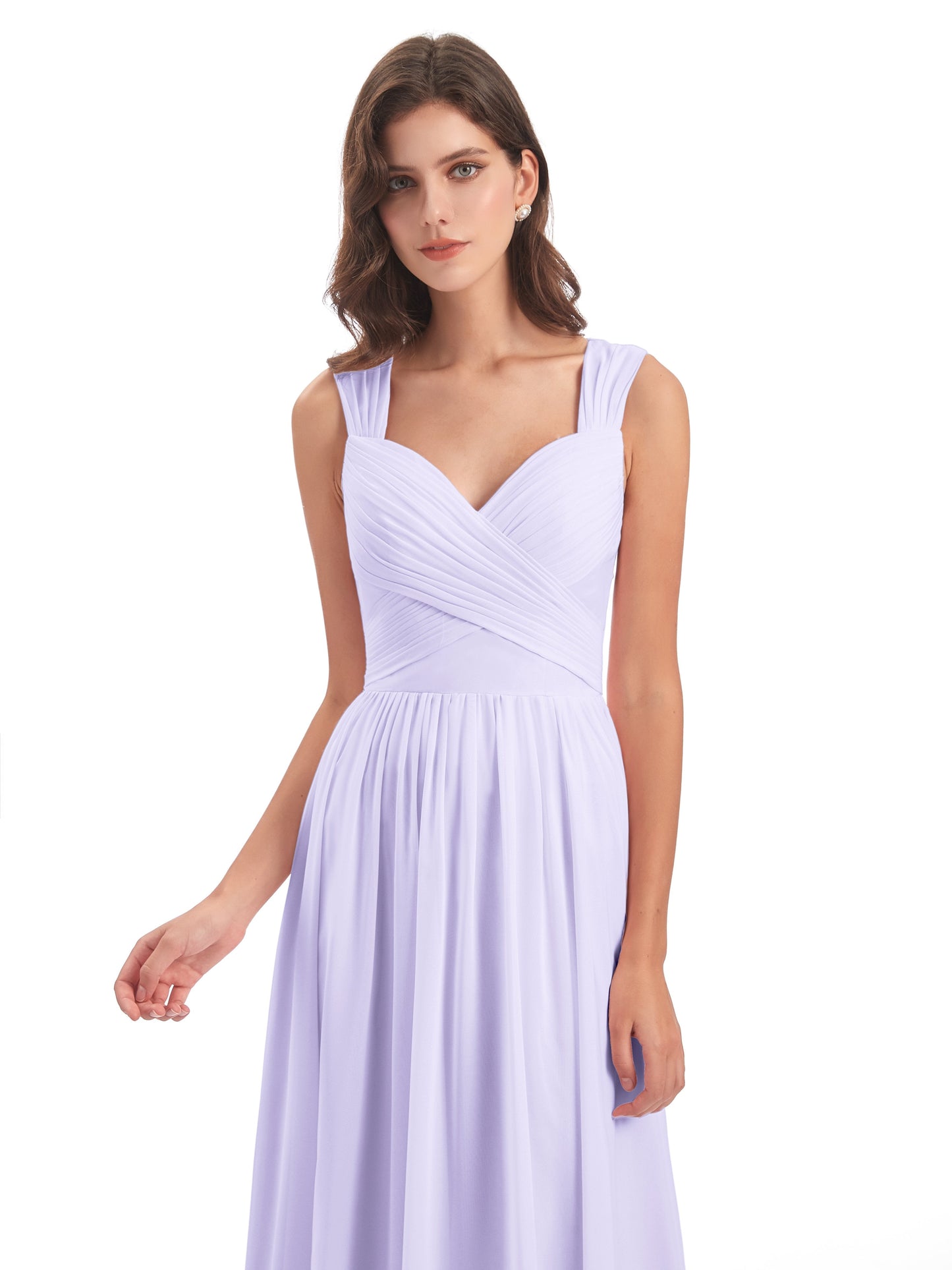Isabella Key Hole Chiffon Bridesmaid Dresses