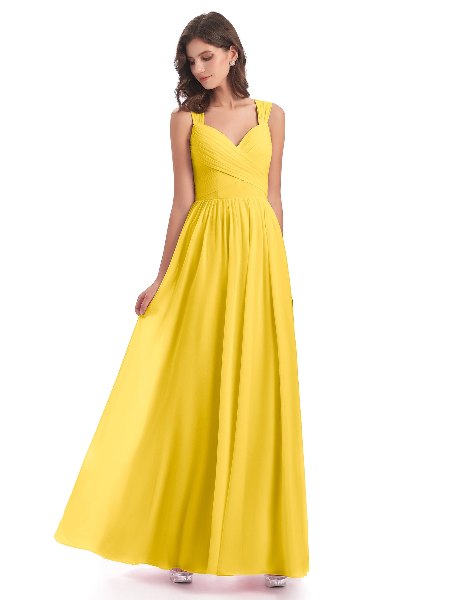 Isabella Key Hole Chiffon Bridesmaid Dresses