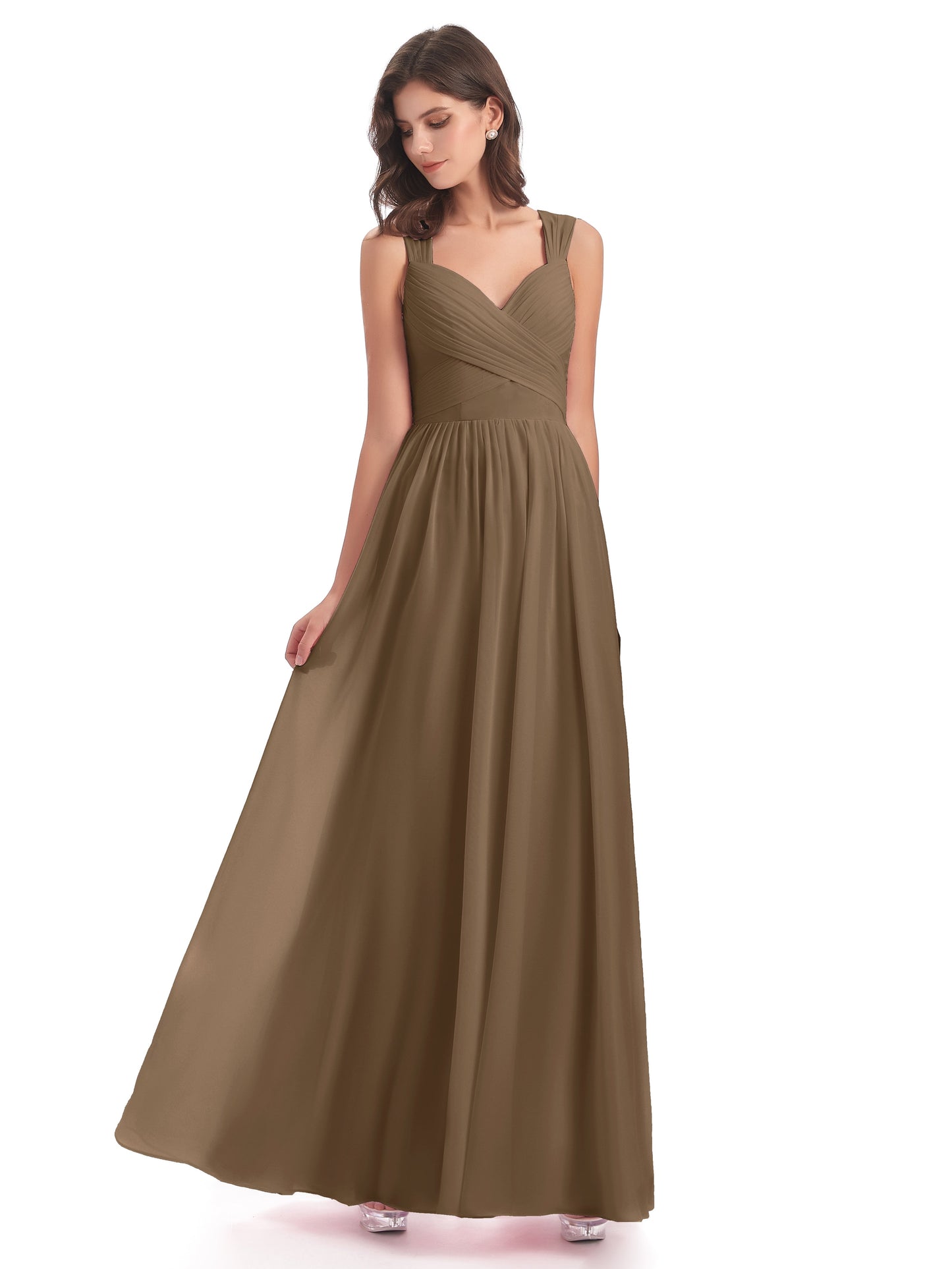 Isabella Key Hole Chiffon Bridesmaid Dresses