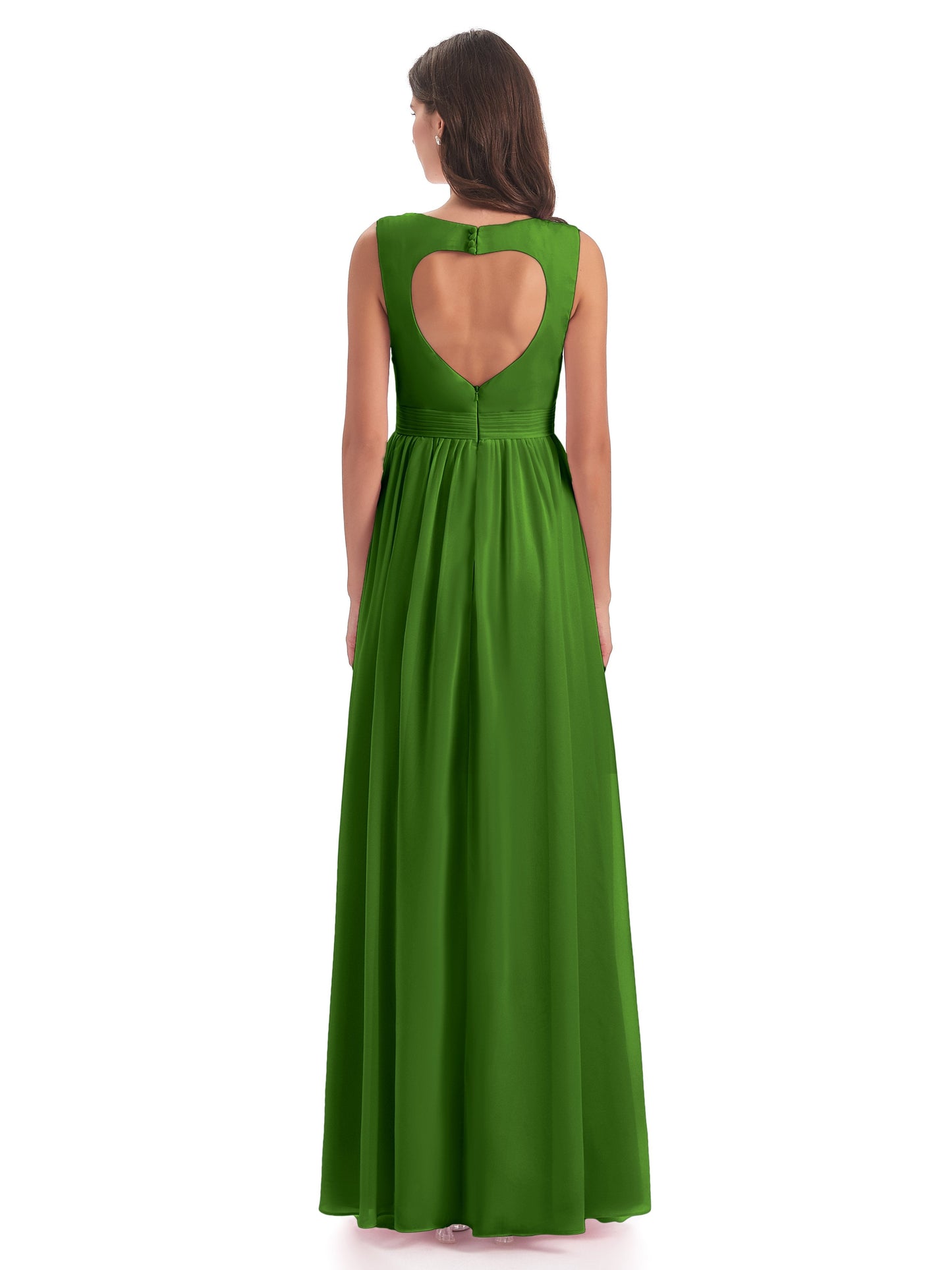 Isabella Key Hole Chiffon Bridesmaid Dresses