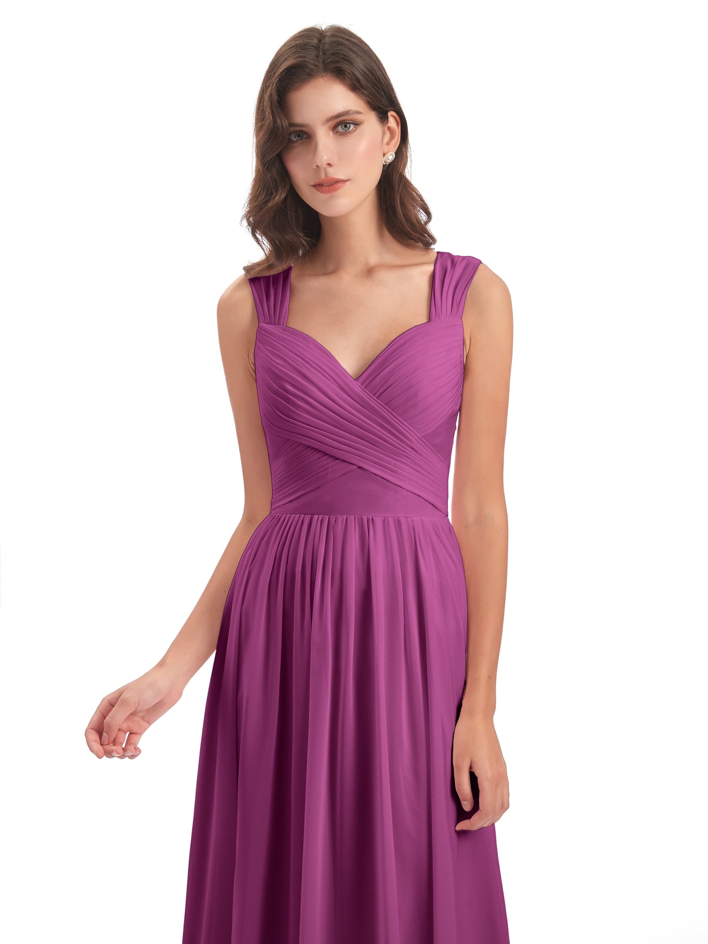 Isabella Key Hole Chiffon Bridesmaid Dresses