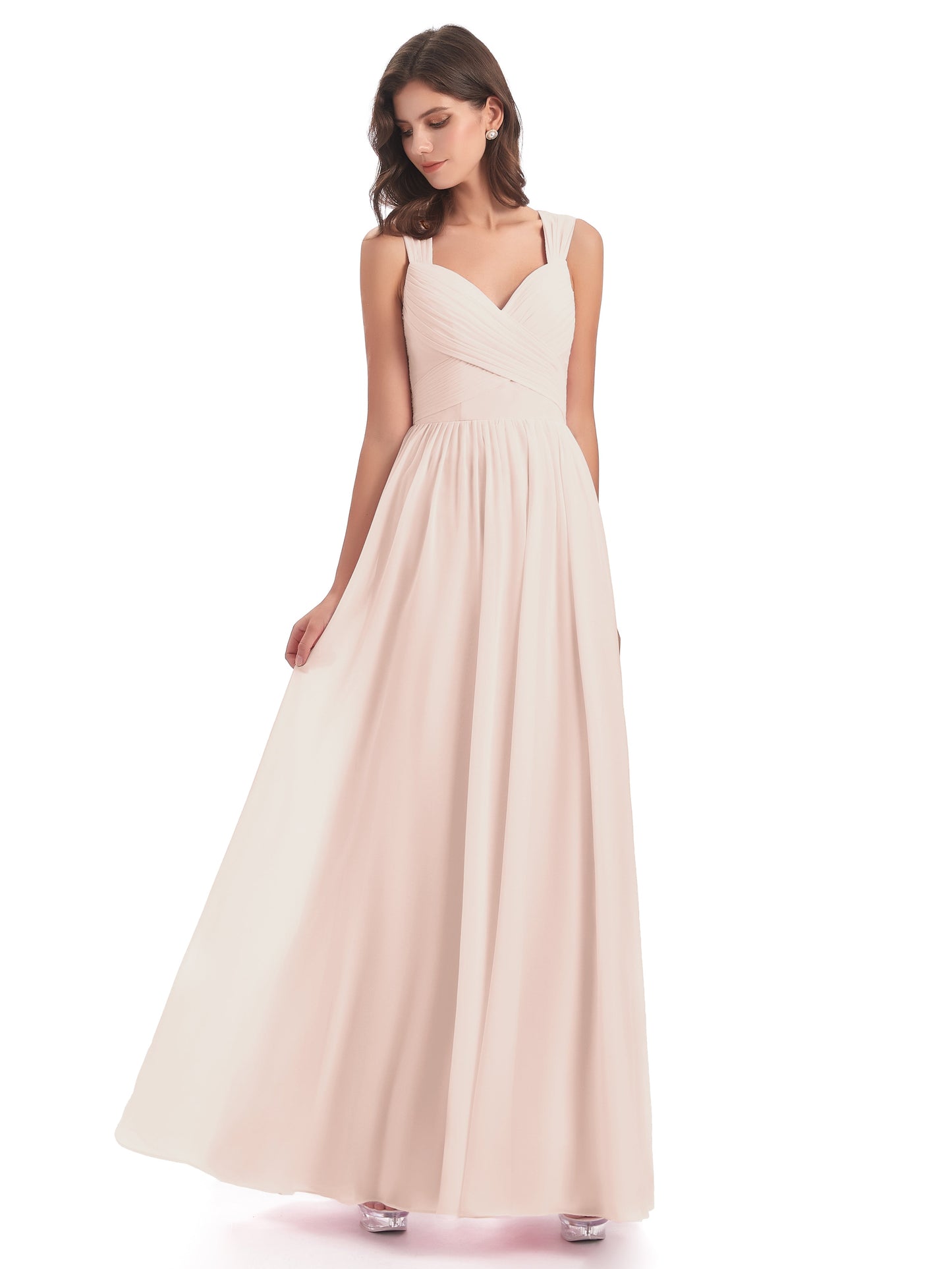 Isabella Key Hole Chiffon Bridesmaid Dresses