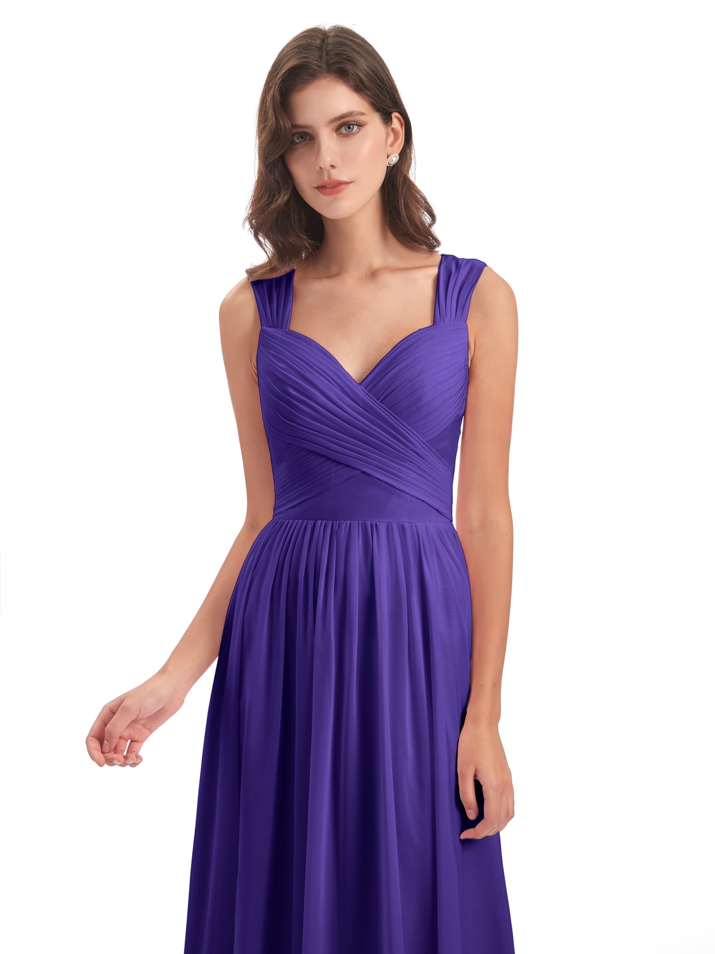 Isabella Key Hole Chiffon Bridesmaid Dresses