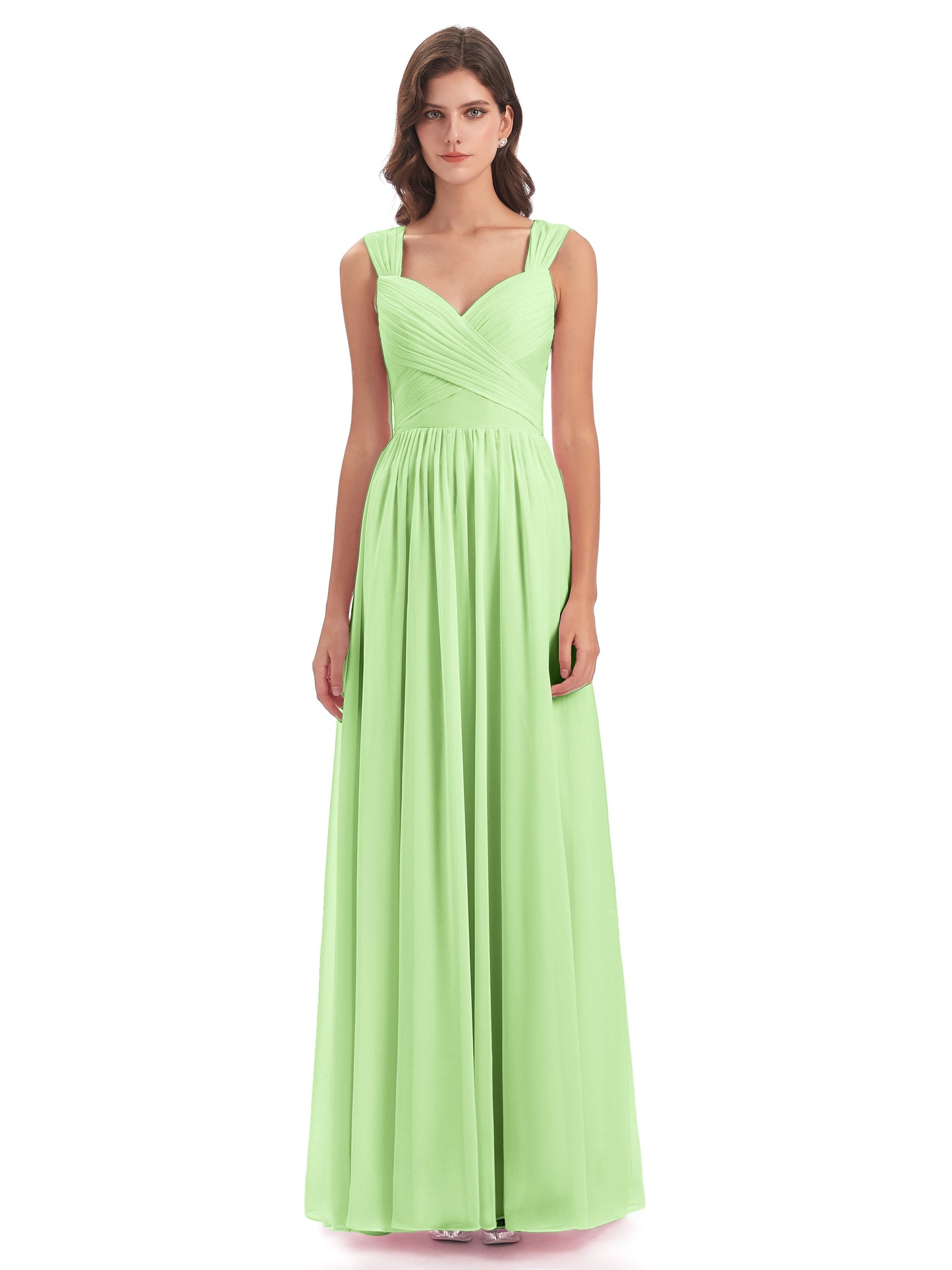 Isabella Key Hole Chiffon Bridesmaid Dresses