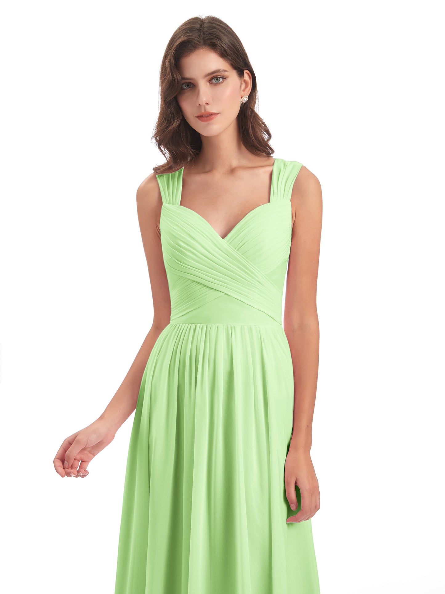 Isabella Key Hole Chiffon Bridesmaid Dresses
