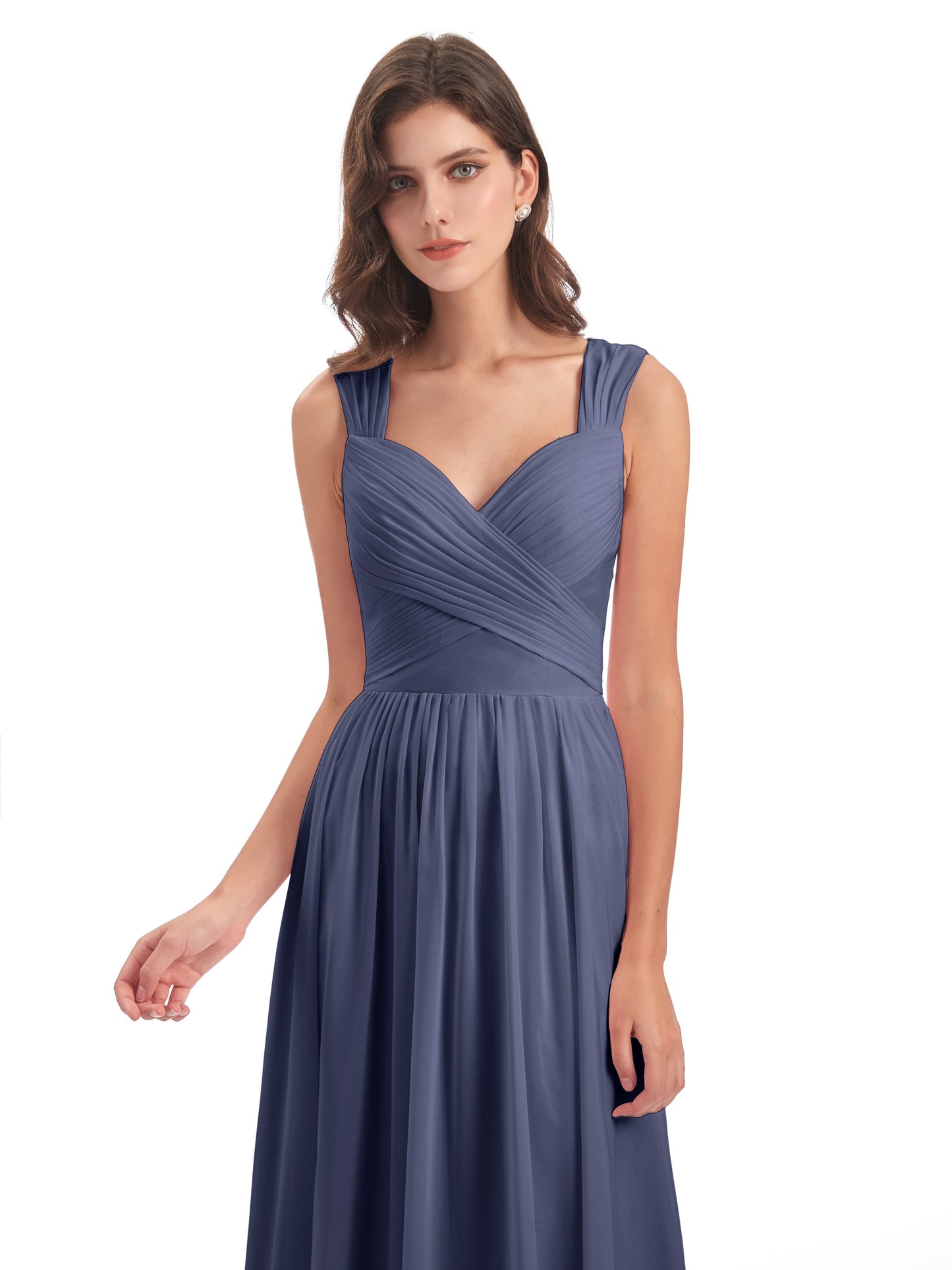 Isabella Key Hole Chiffon Bridesmaid Dresses