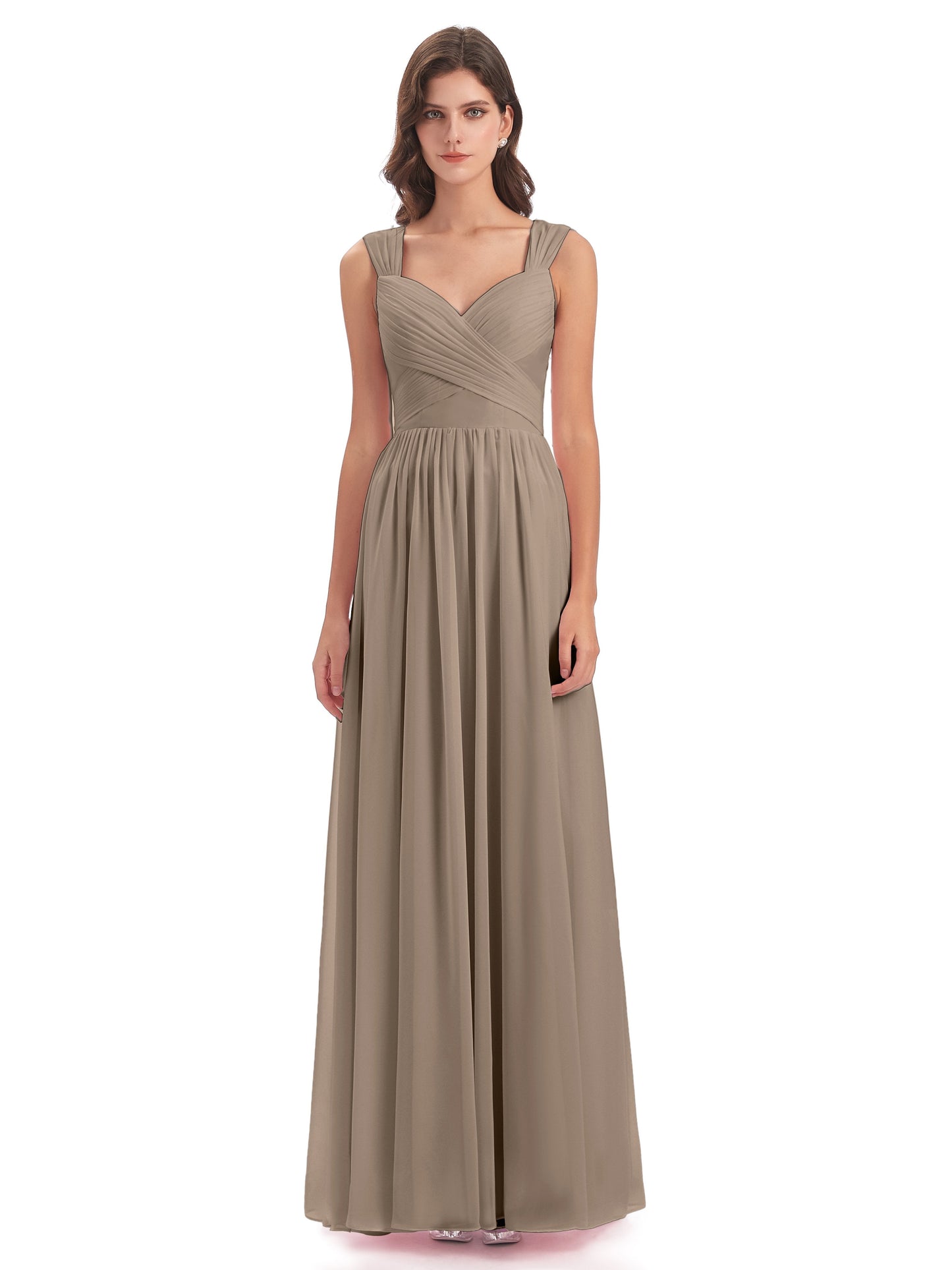 Isabella Key Hole Chiffon Bridesmaid Dresses