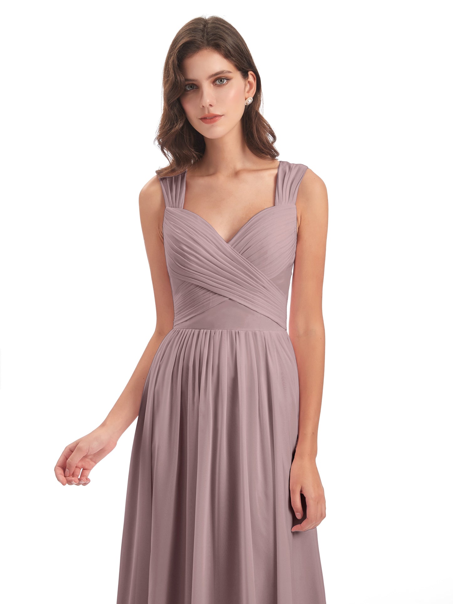 Isabella Key Hole Chiffon Bridesmaid Dresses