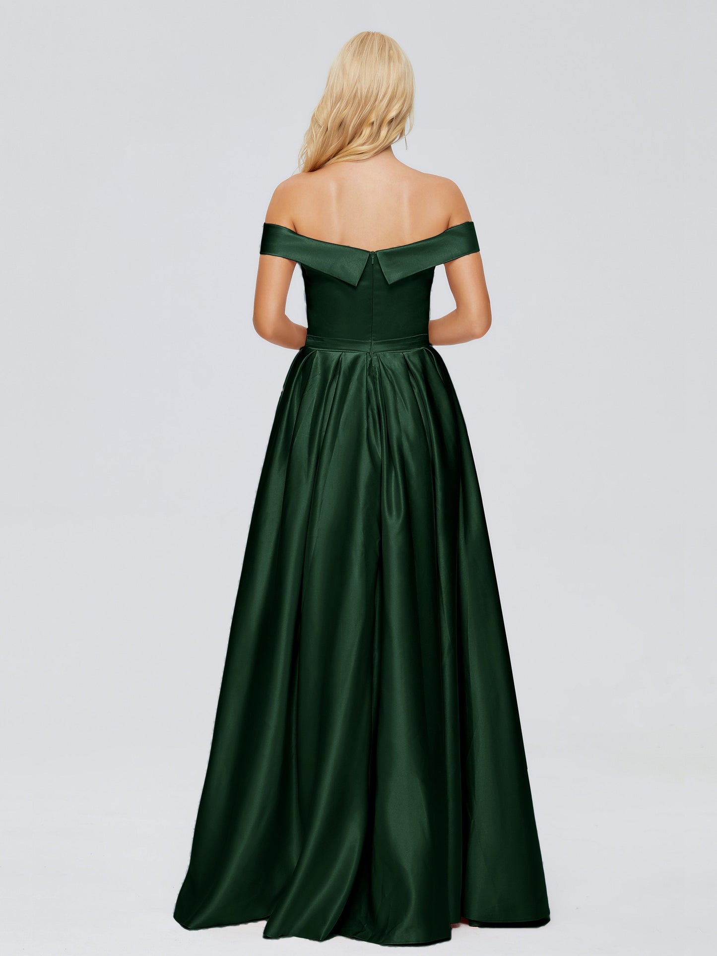 Annabelle Off the Shoulder Satin Bridesmaid Dresses