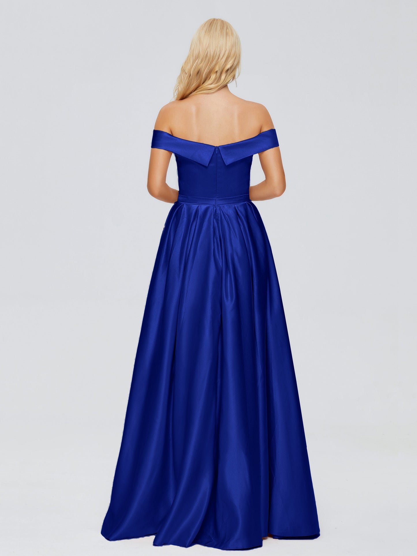 Annabelle Off the Shoulder Satin Bridesmaid Dresses