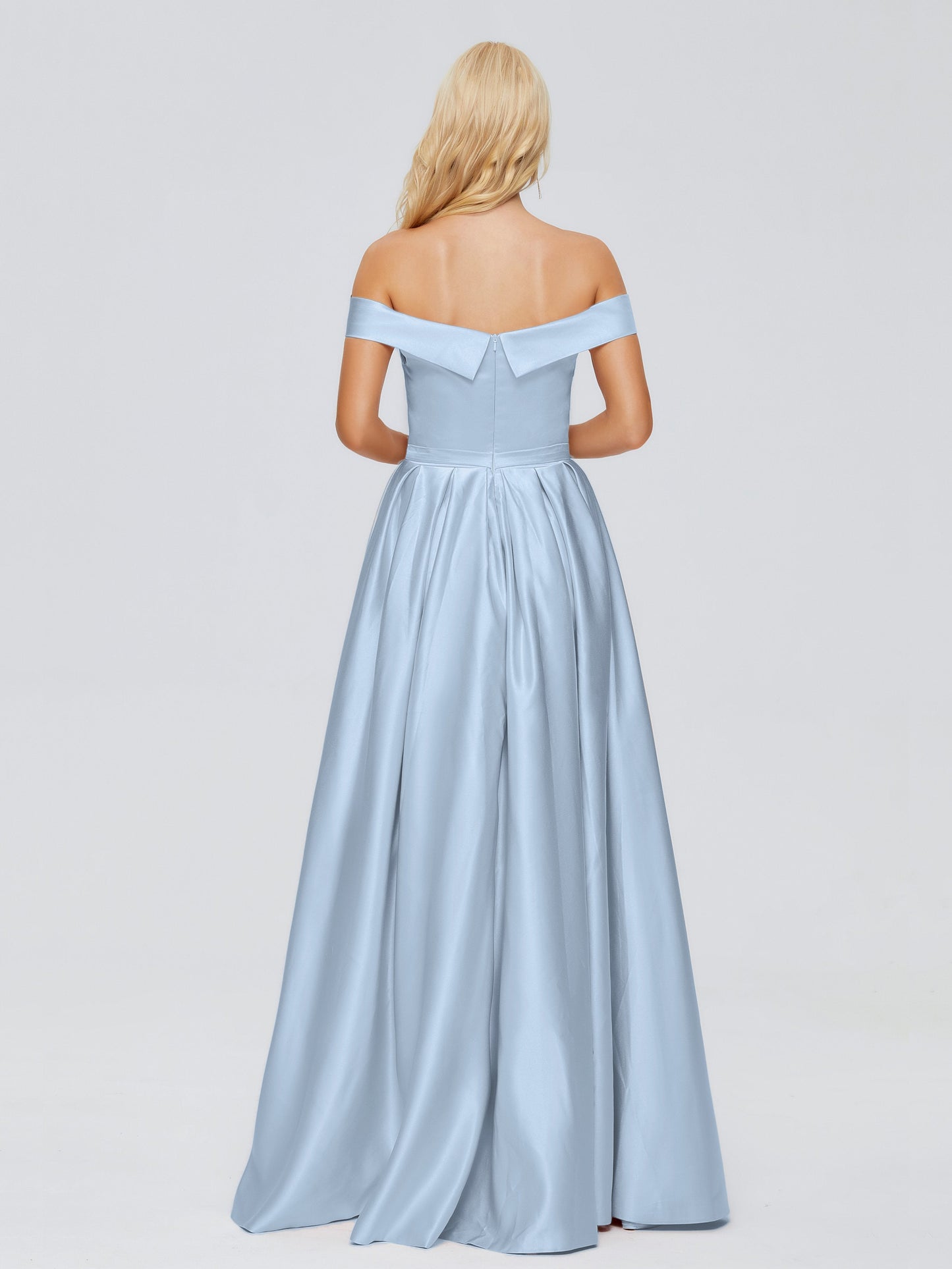 Annabelle Off the Shoulder Satin Bridesmaid Dresses