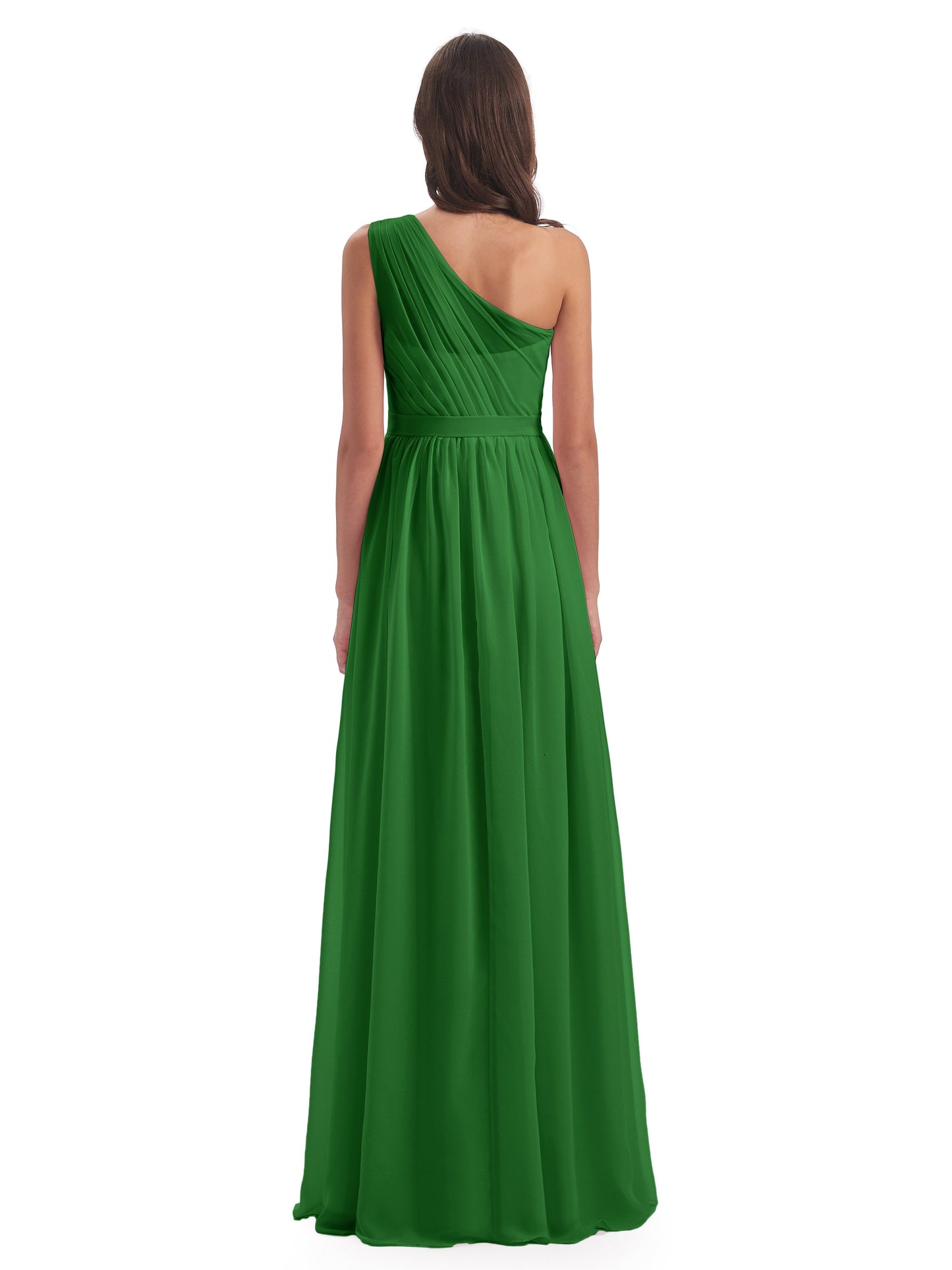 Karlie Floor Length One Shoulder Chiffon Bridesmaid Dresses