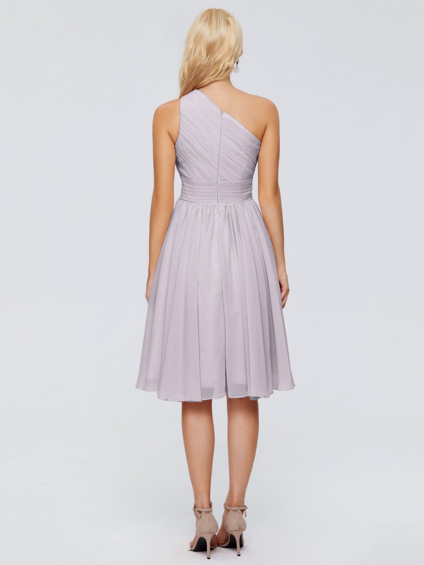 Kimberly One Shoulder Short Chiffon Bridesmaid Dresses