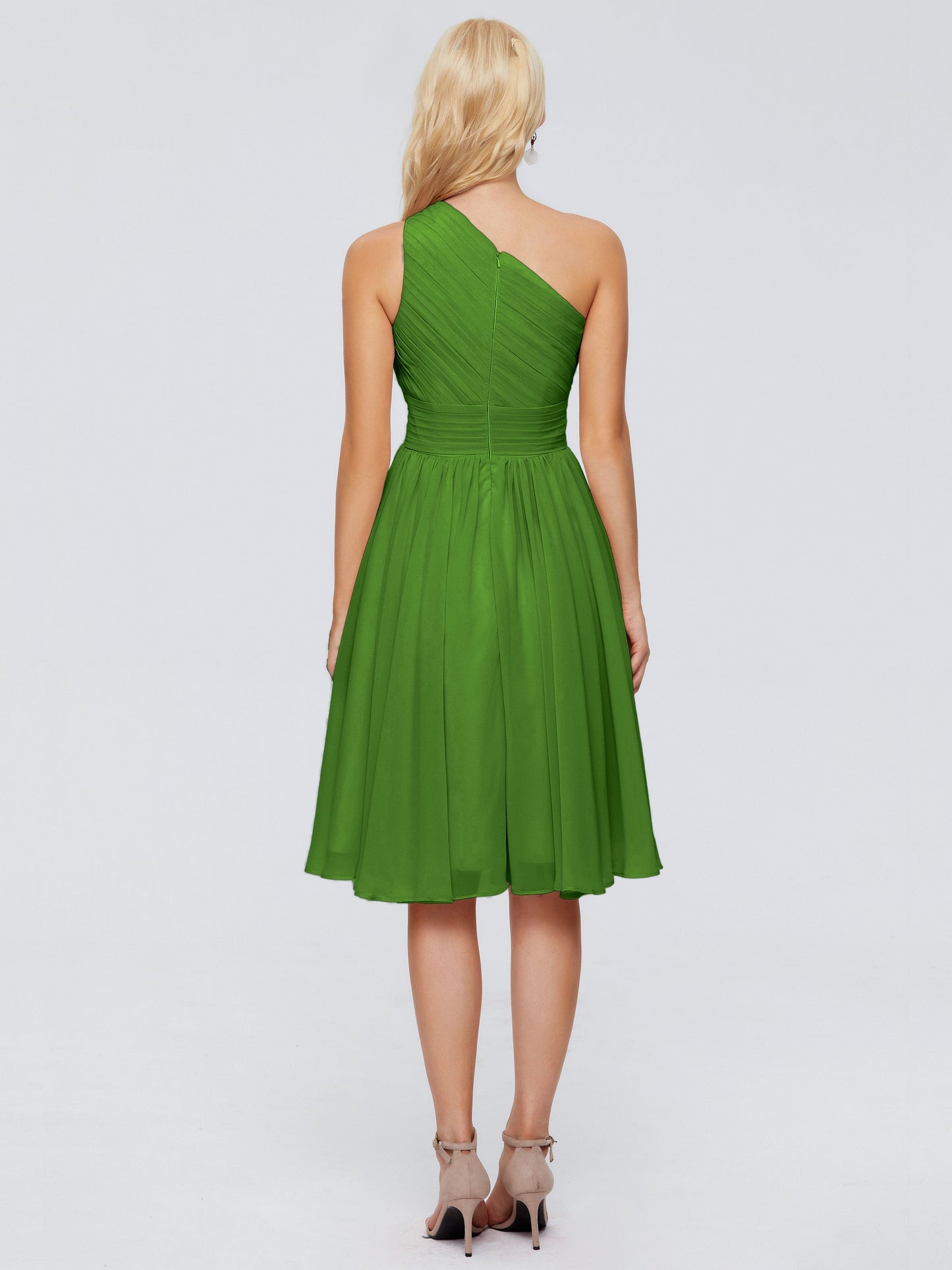 Kimberly One Shoulder Short Chiffon Bridesmaid Dresses