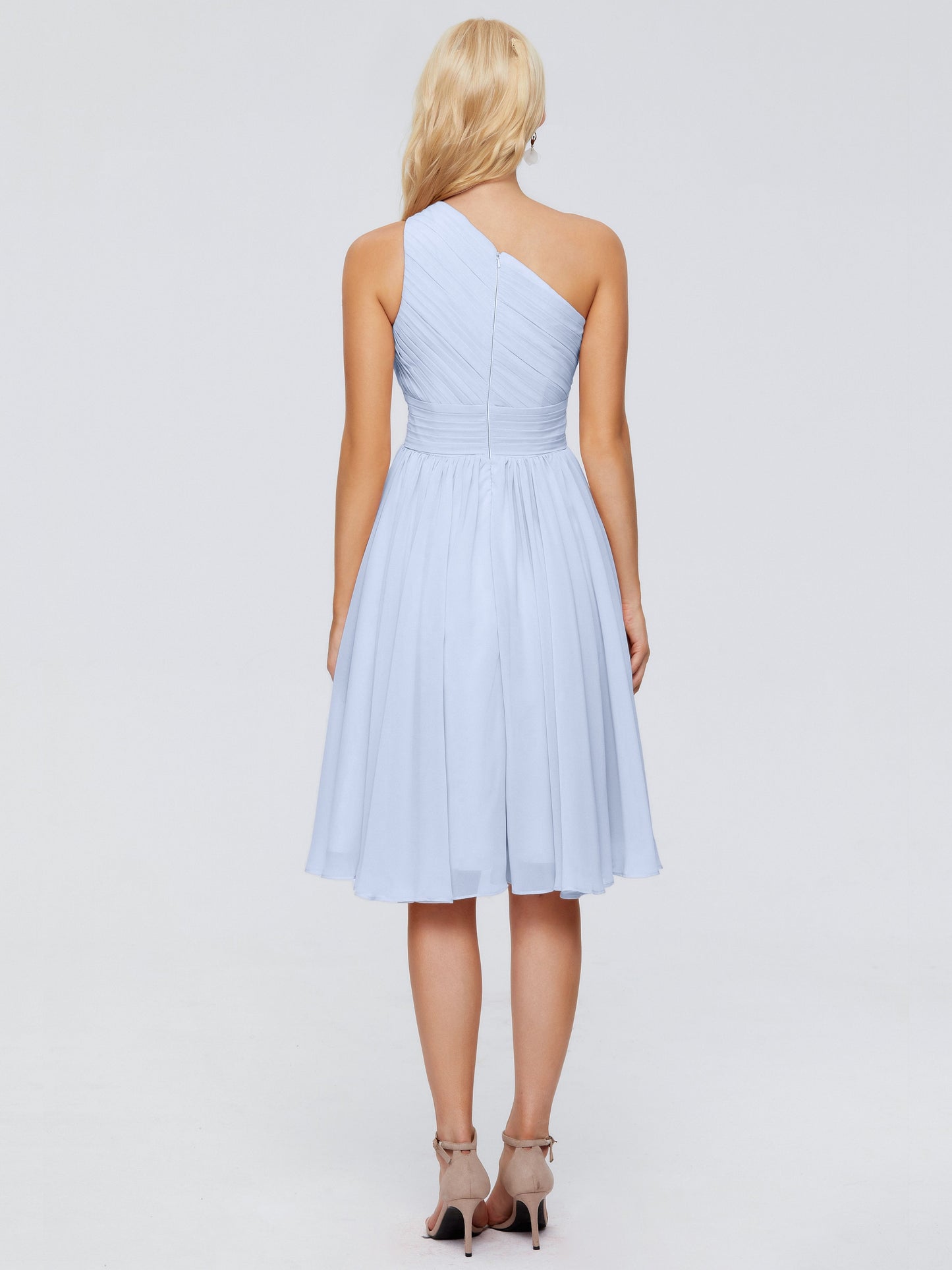 Kimberly One Shoulder Short Chiffon Bridesmaid Dresses