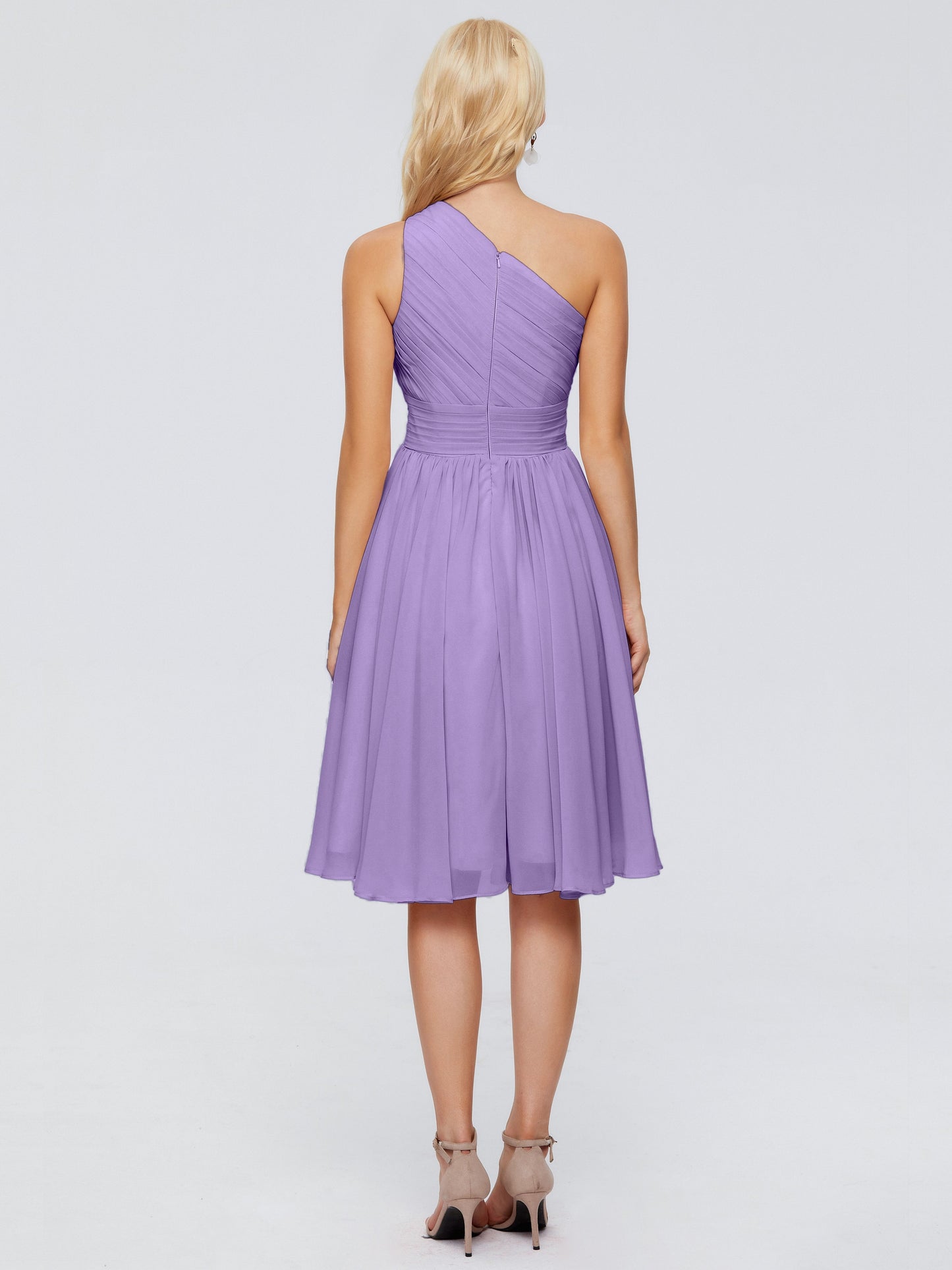 Kimberly One Shoulder Short Chiffon Bridesmaid Dresses
