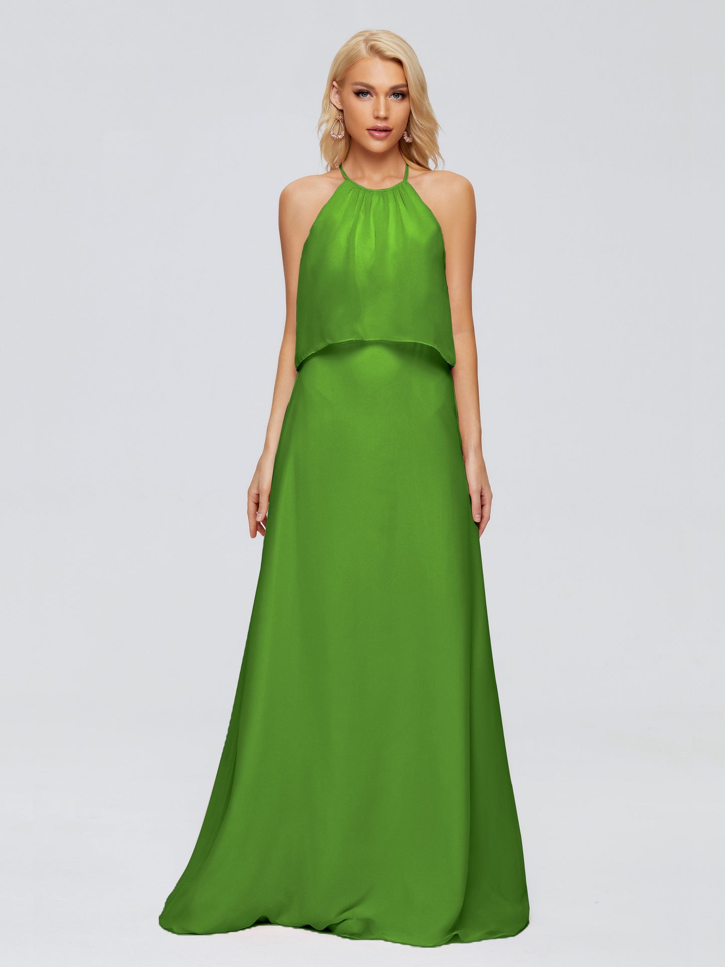Liliana Column Halter Chiffon Bridesmaid Dresses