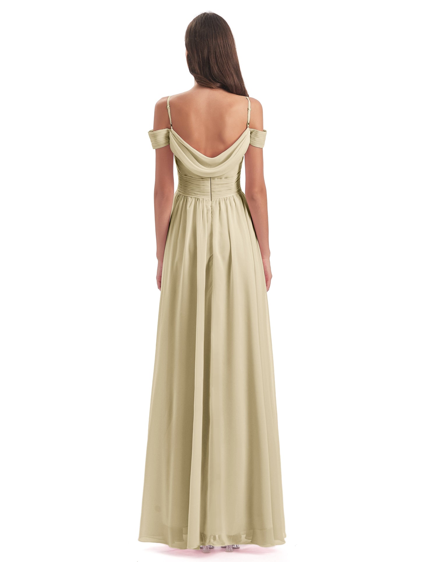 Mia A-line Off The Shoulder Long Bridesmaid Dresses