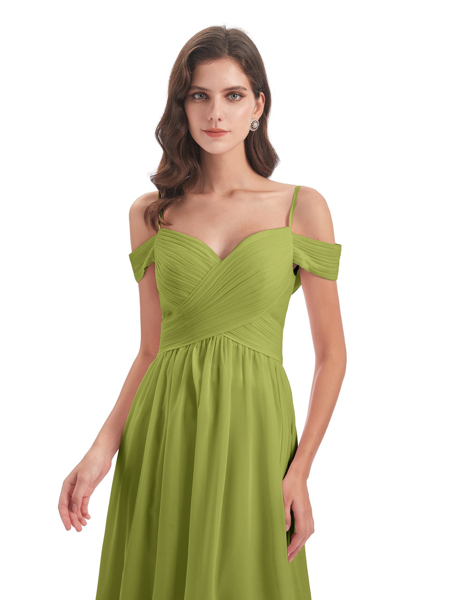 Mia A-line Off The Shoulder Long Bridesmaid Dresses