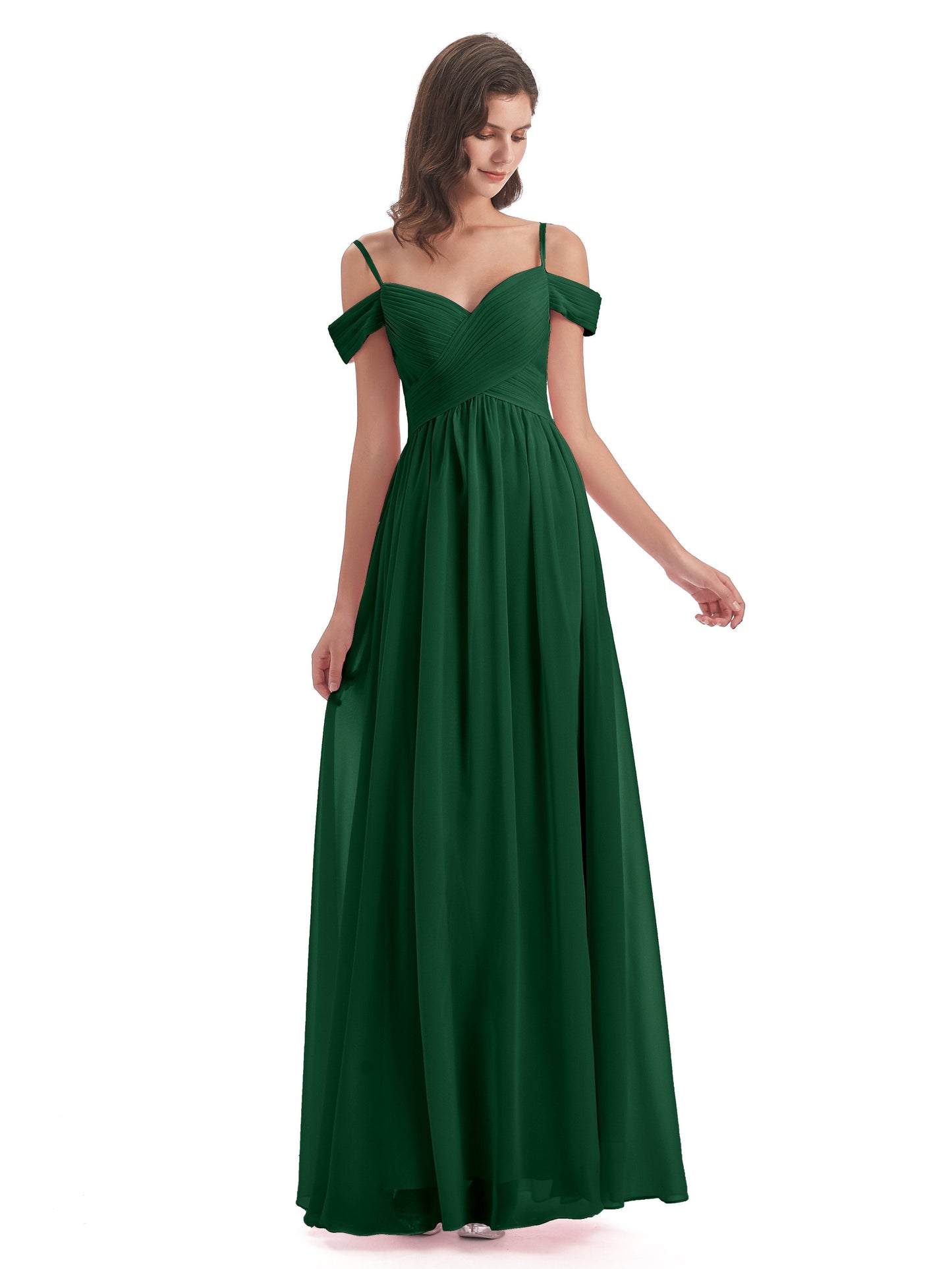 Mia A-line Off The Shoulder Long Bridesmaid Dresses