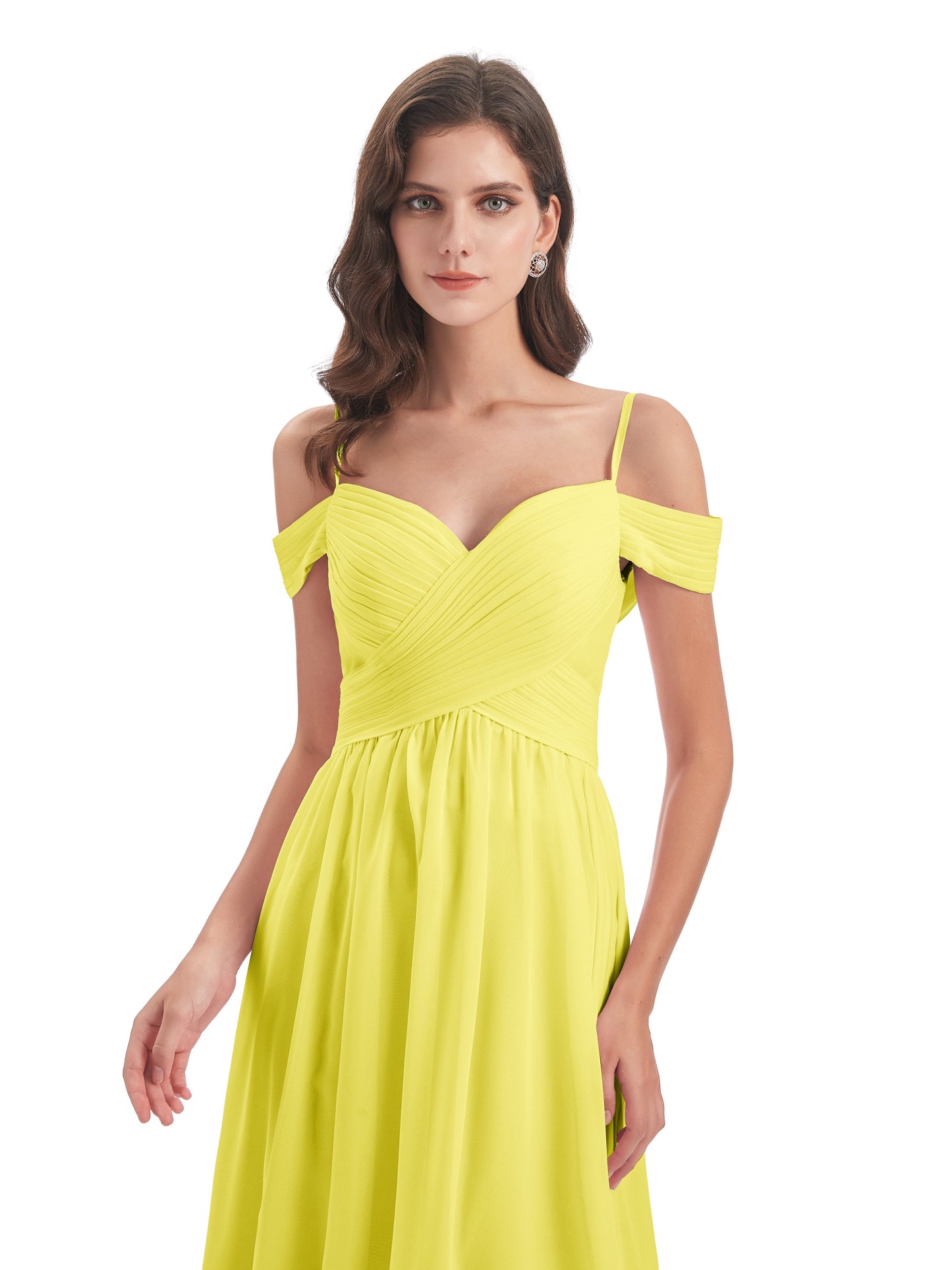 Mia A-line Off The Shoulder Long Bridesmaid Dresses