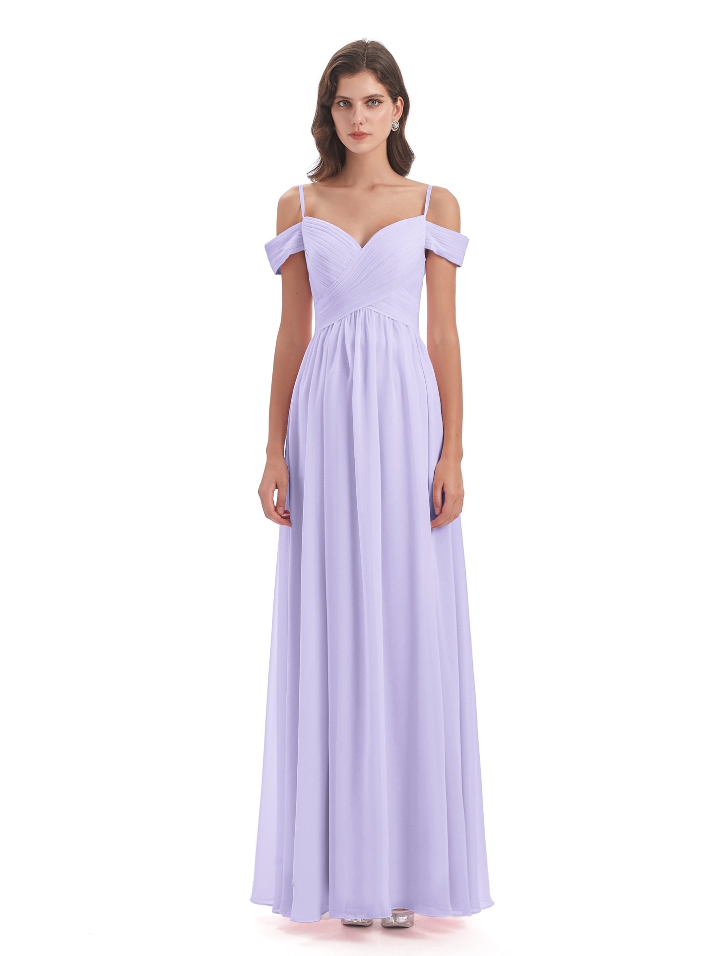 Mia A-line Off The Shoulder Long Bridesmaid Dresses