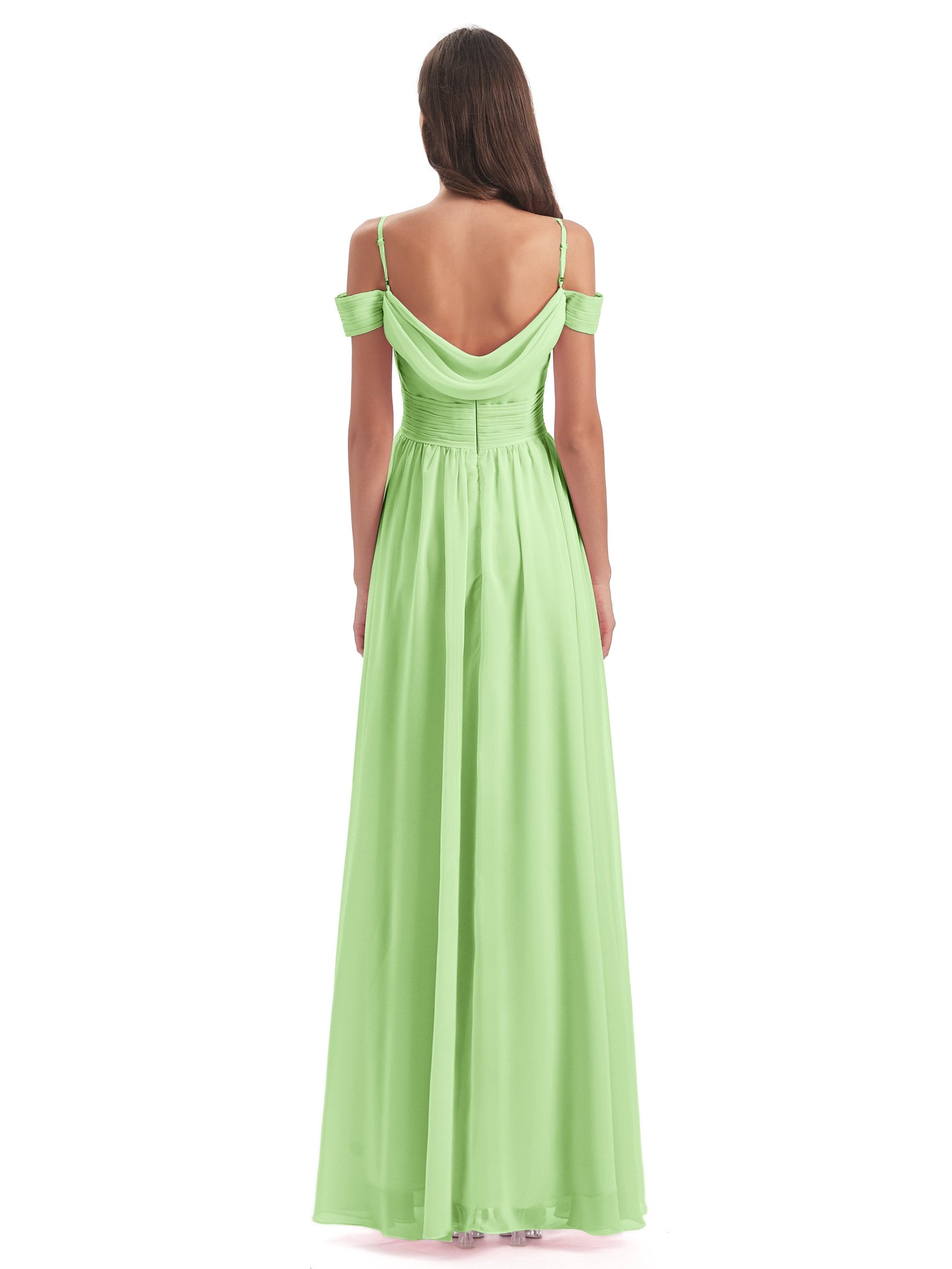 Mia A-line Off The Shoulder Long Bridesmaid Dresses