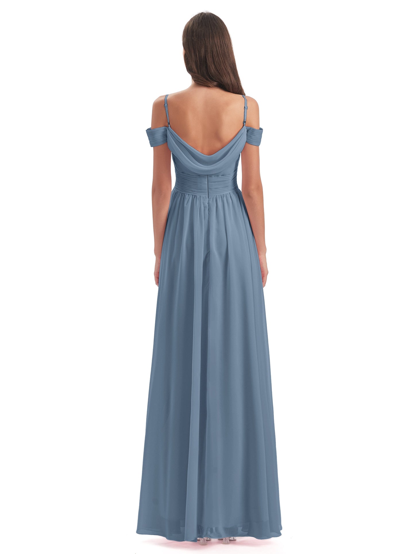 Mia A-line Off The Shoulder Long Bridesmaid Dresses