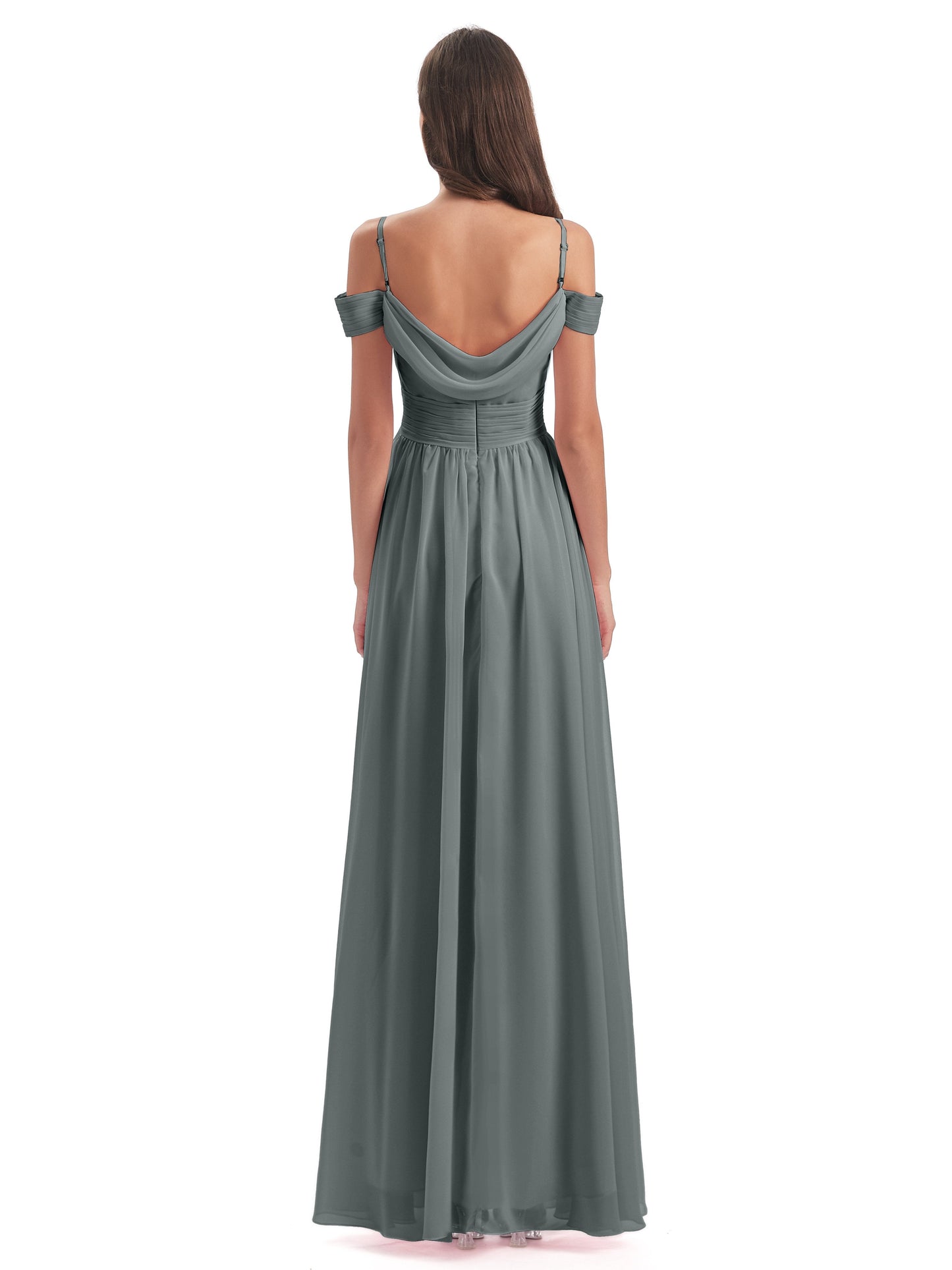 Mia A-line Off The Shoulder Long Bridesmaid Dresses