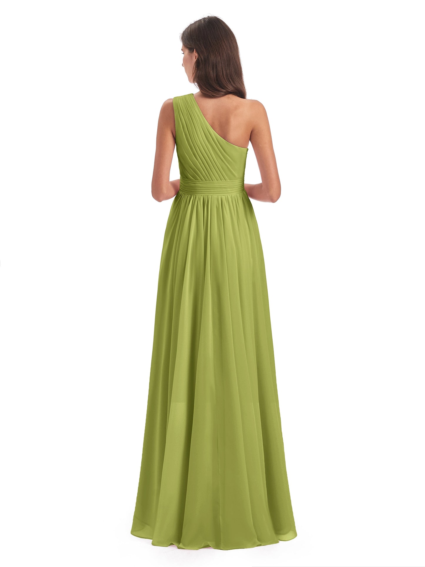 Monserrat One Shoulder High Low Chiffon Bridesmaid Dresses