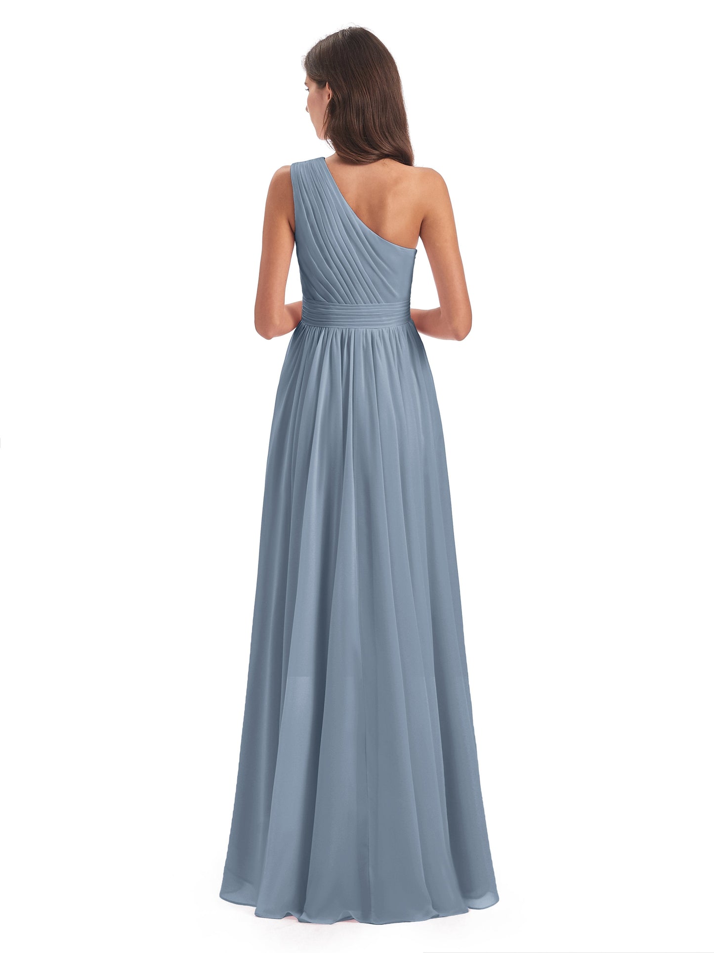 Monserrat One Shoulder High Low Chiffon Bridesmaid Dresses