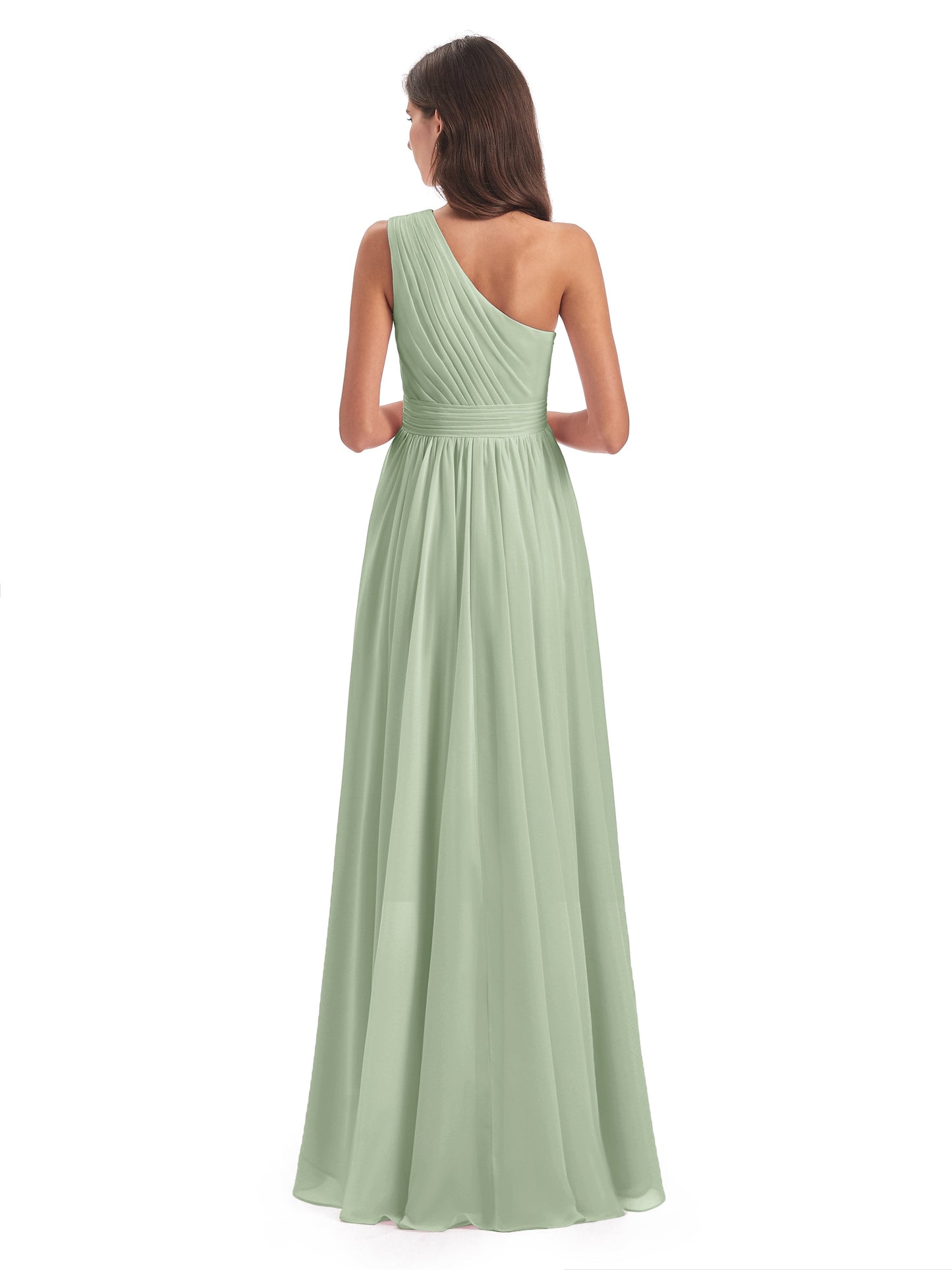 Monserrat One Shoulder High Low Chiffon Bridesmaid Dresses