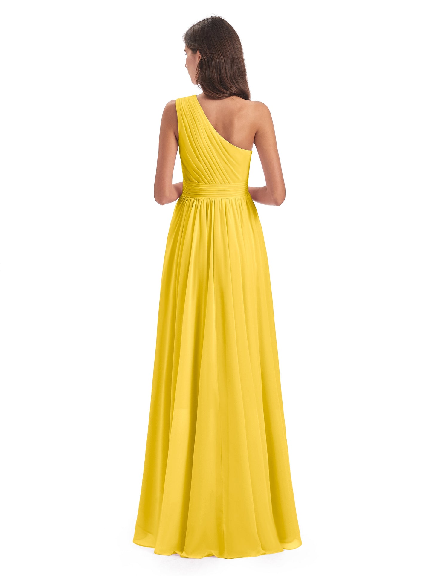 Monserrat One Shoulder High Low Chiffon Bridesmaid Dresses
